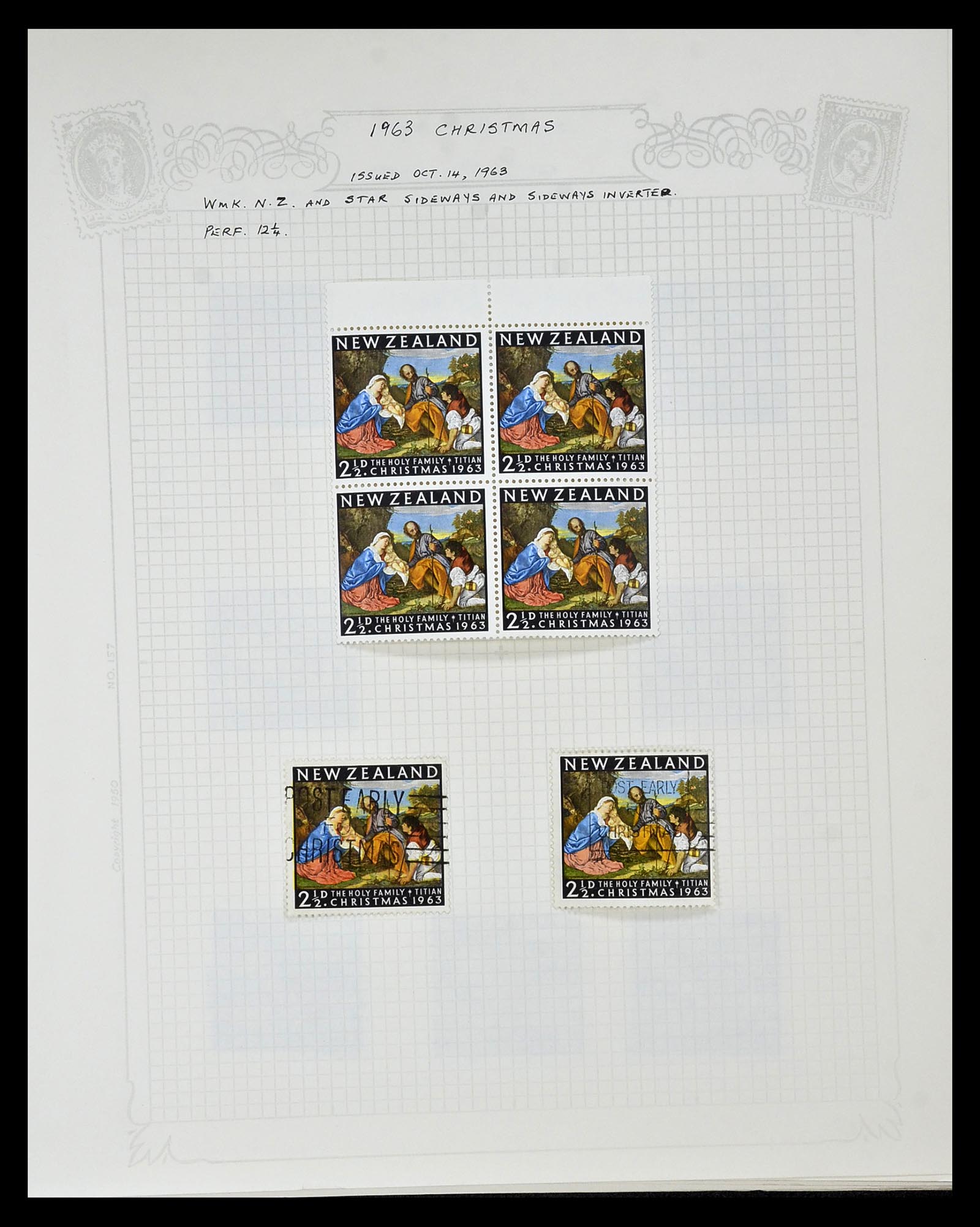 34901 090 - Postzegelverzameling 34901 Nieuw Zeeland 1862-1970.