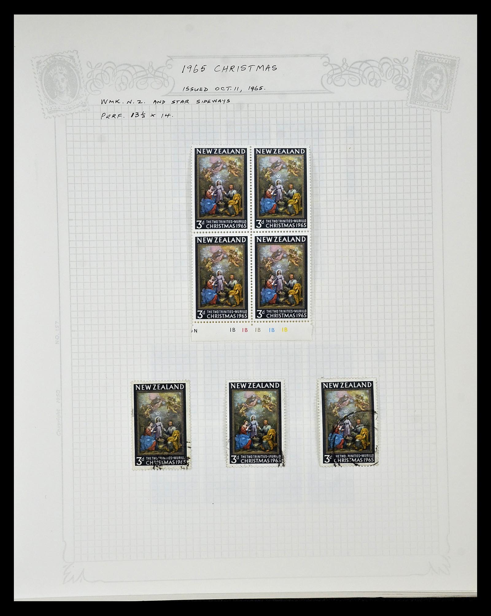 34901 093 - Postzegelverzameling 34901 Nieuw Zeeland 1862-1970.