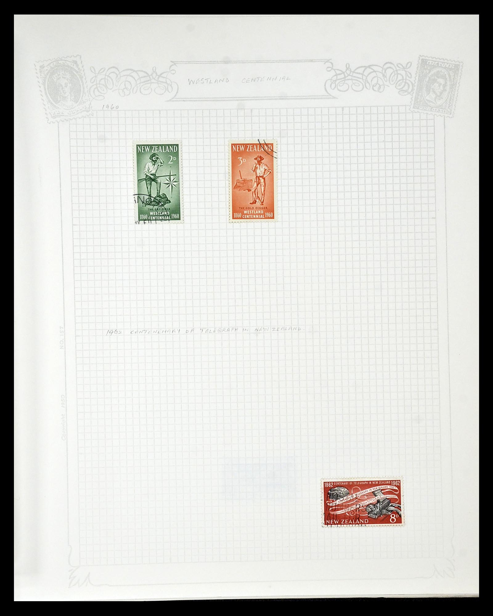 34901 100 - Postzegelverzameling 34901 Nieuw Zeeland 1862-1970.