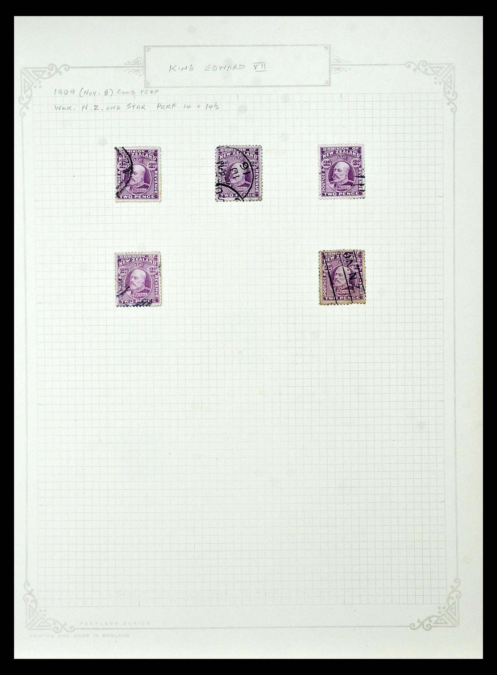 34901 134 - Postzegelverzameling 34901 Nieuw Zeeland 1862-1970.