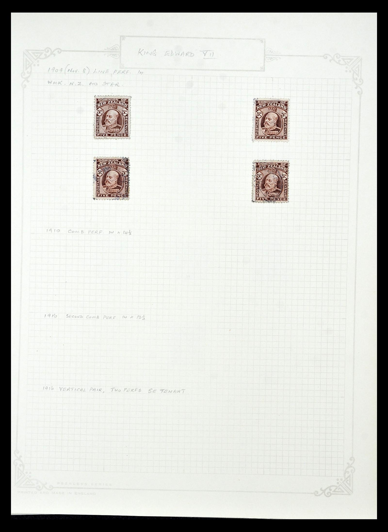 34901 137 - Postzegelverzameling 34901 Nieuw Zeeland 1862-1970.
