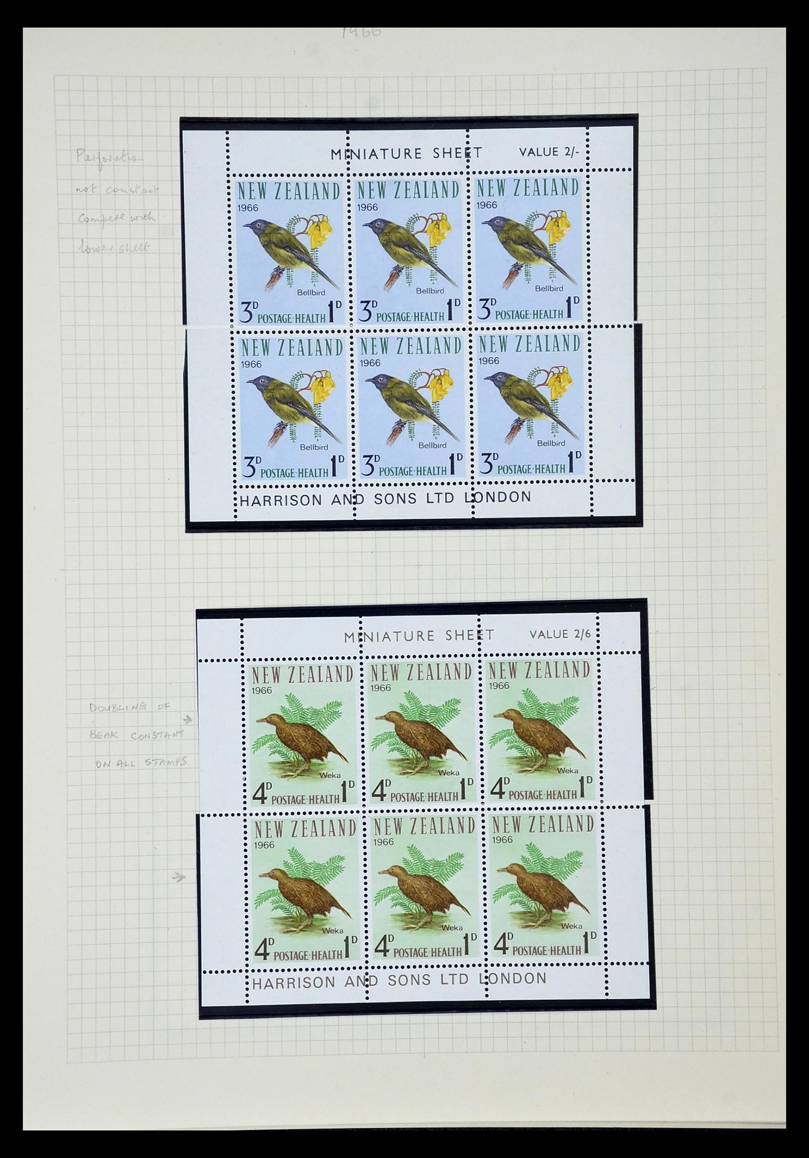 34901 244 - Postzegelverzameling 34901 Nieuw Zeeland 1862-1970.