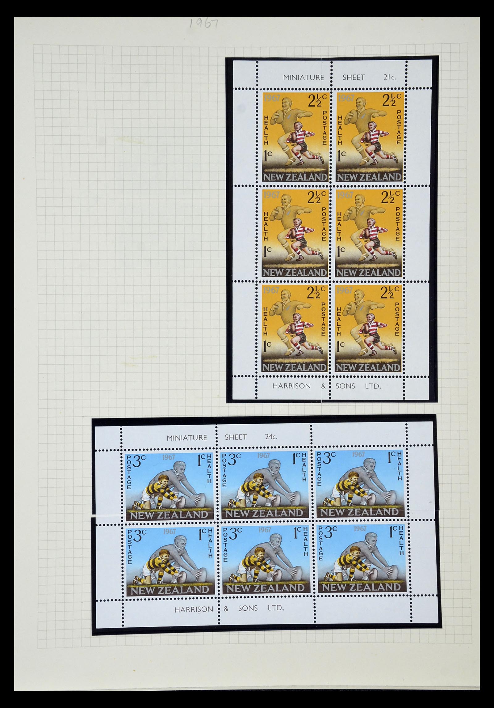 34901 245 - Stamp Collection 34901 New Zealand 1862-1970.
