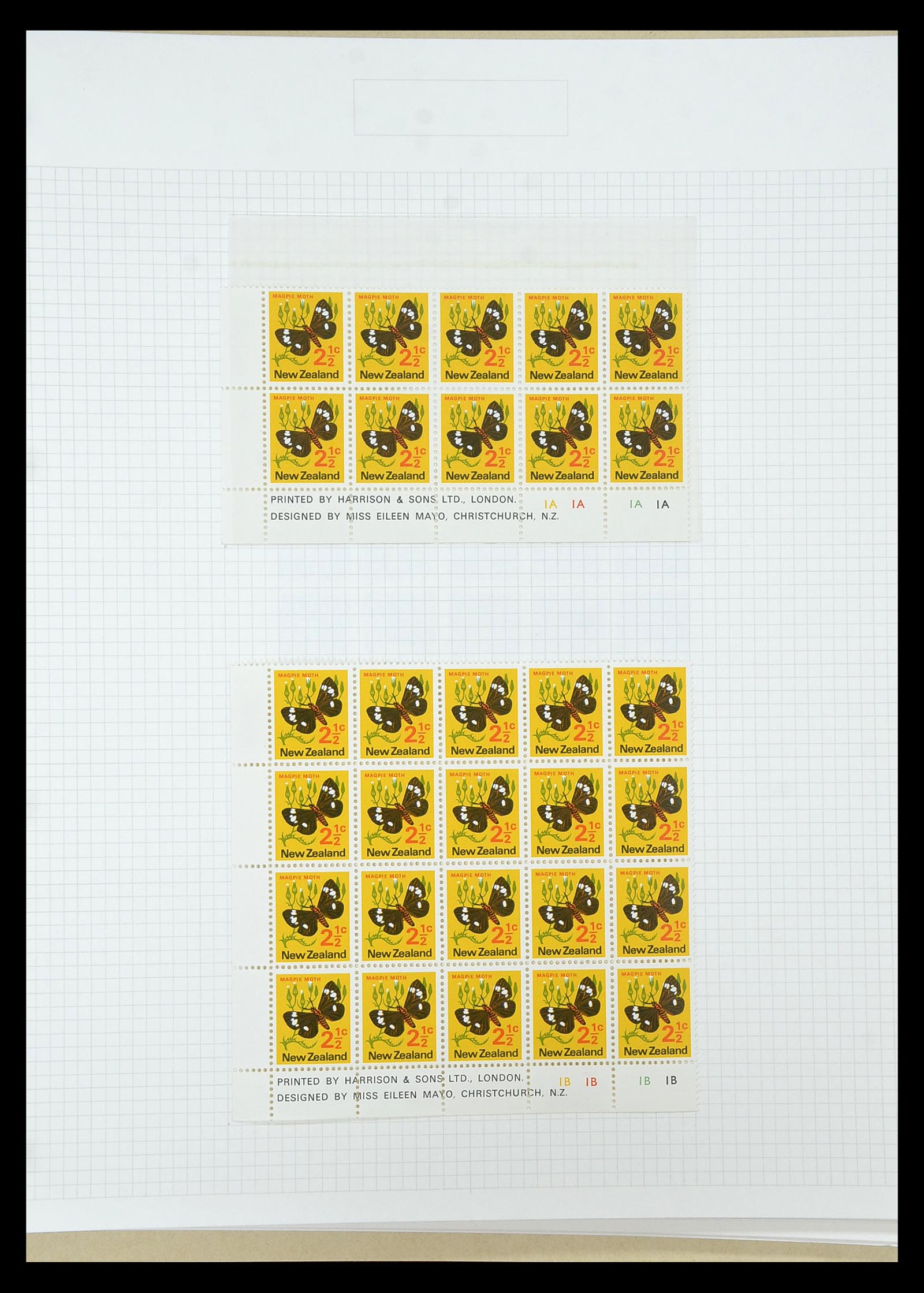 34901 275 - Stamp Collection 34901 New Zealand 1862-1970.