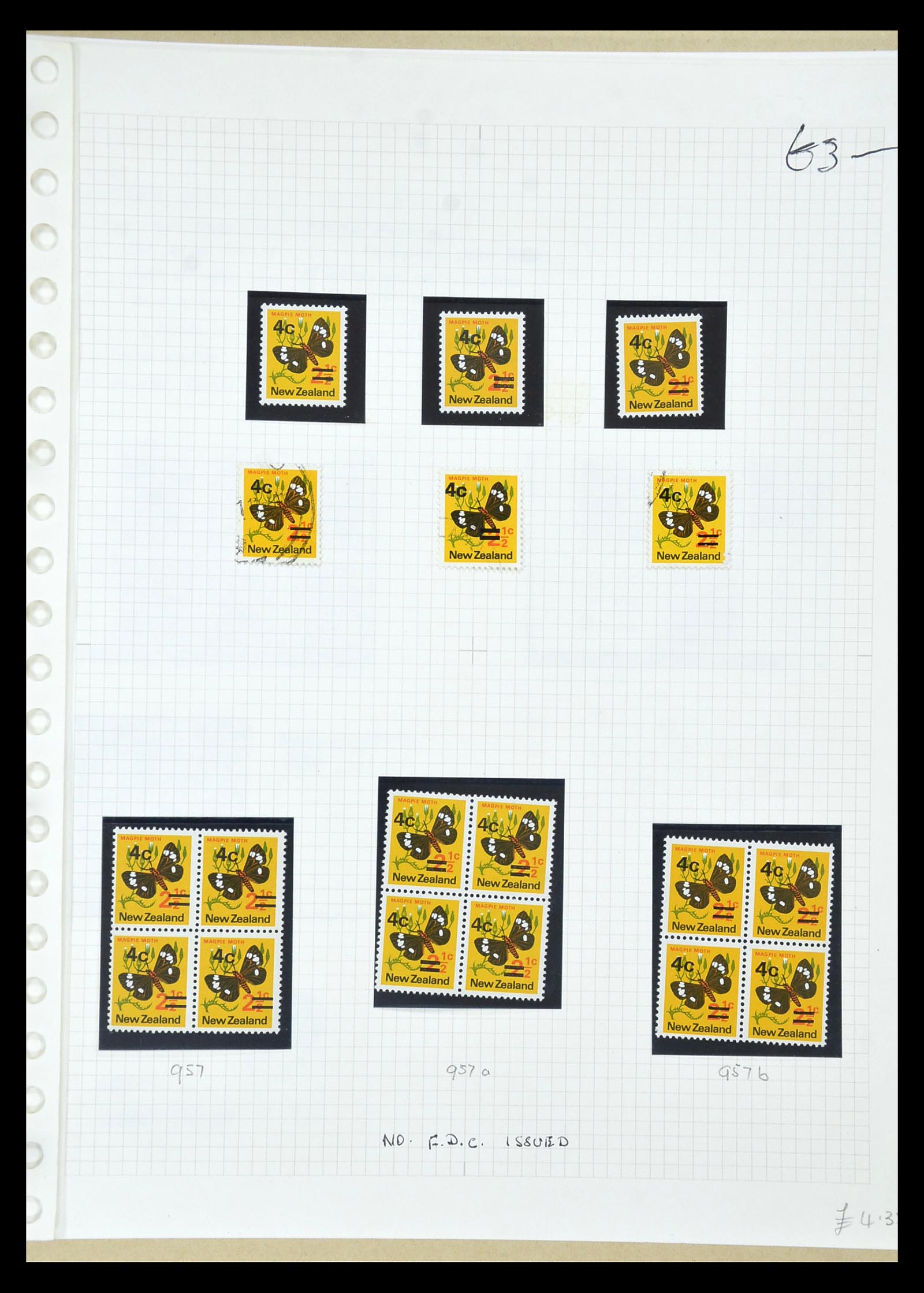 34901 285 - Postzegelverzameling 34901 Nieuw Zeeland 1862-1970.