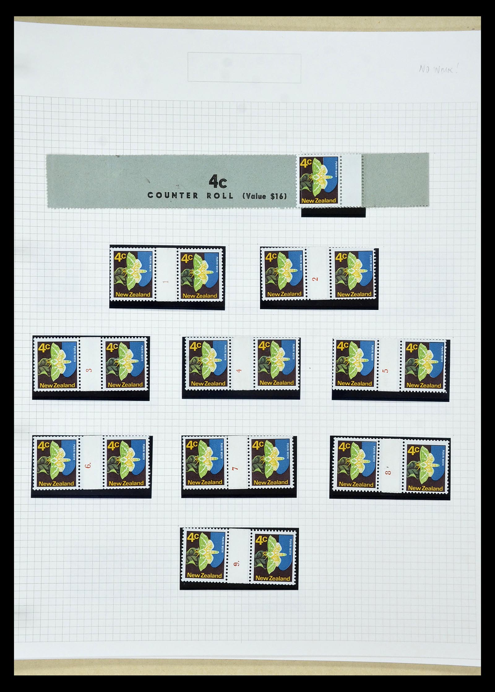 34901 290 - Postzegelverzameling 34901 Nieuw Zeeland 1862-1970.