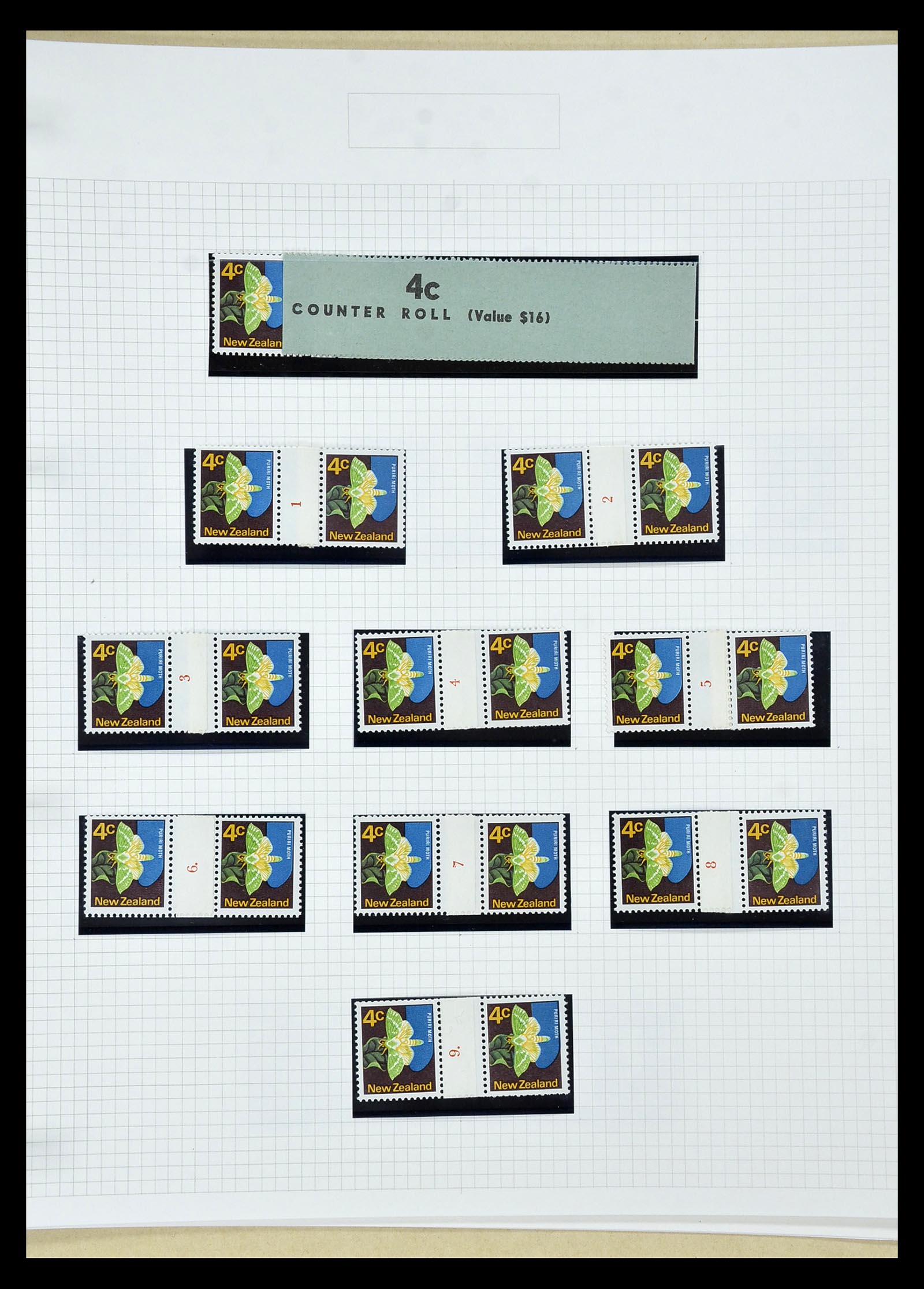 34901 292 - Postzegelverzameling 34901 Nieuw Zeeland 1862-1970.