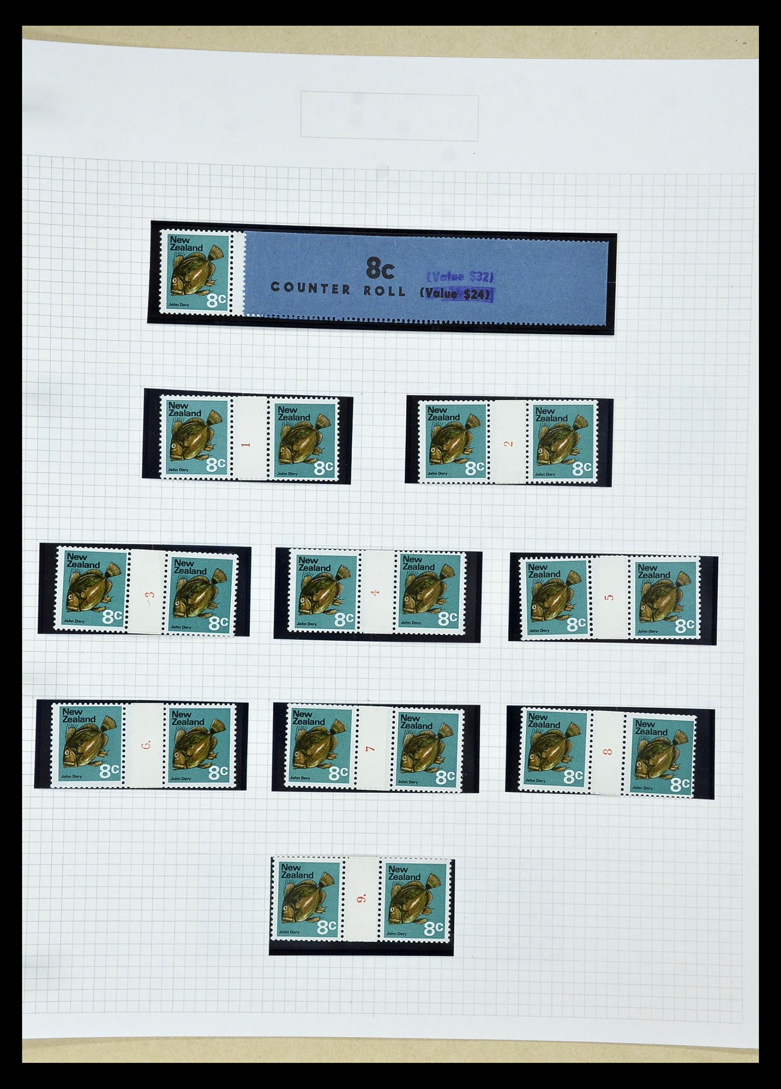 34901 296 - Postzegelverzameling 34901 Nieuw Zeeland 1862-1970.