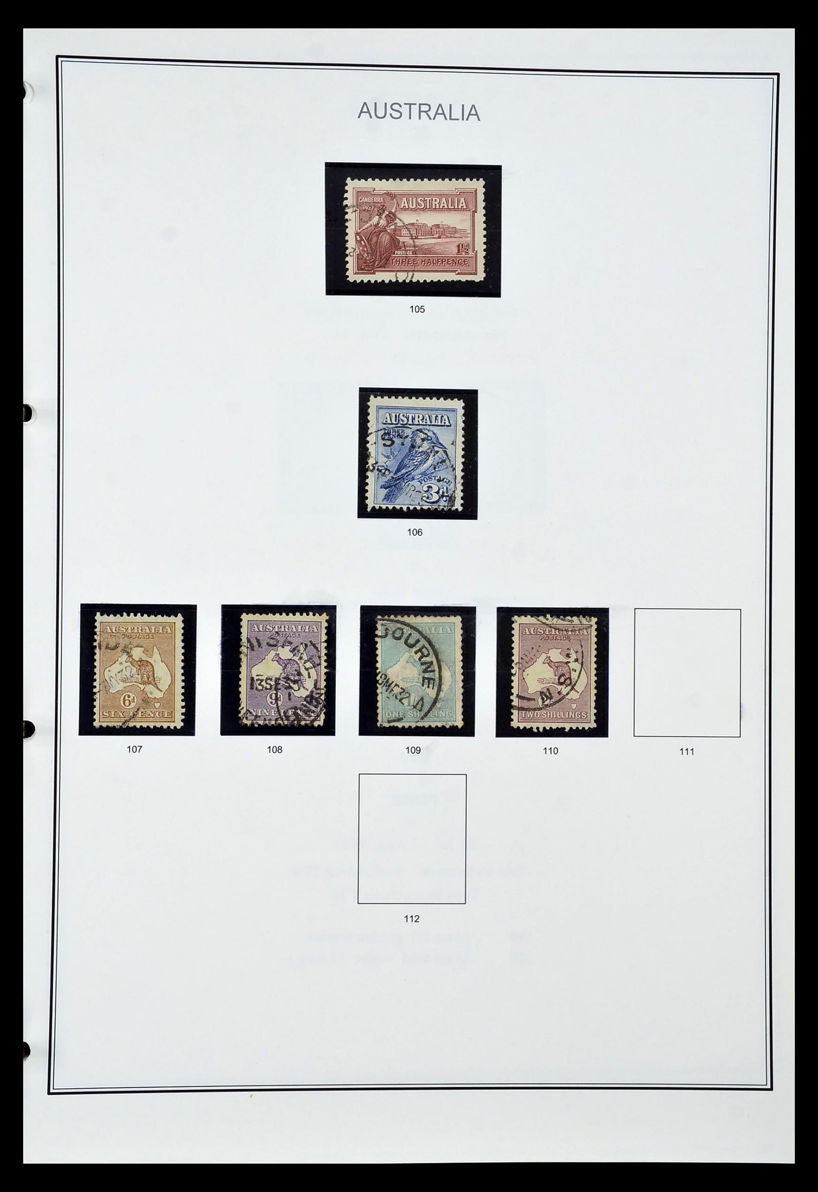 34903 011 - Postzegelverzameling 34903 Australië 1913-1999.