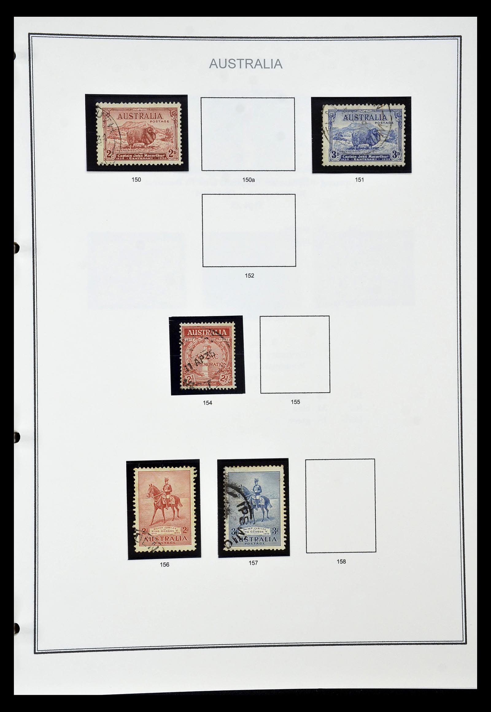 34903 016 - Postzegelverzameling 34903 Australië 1913-1999.