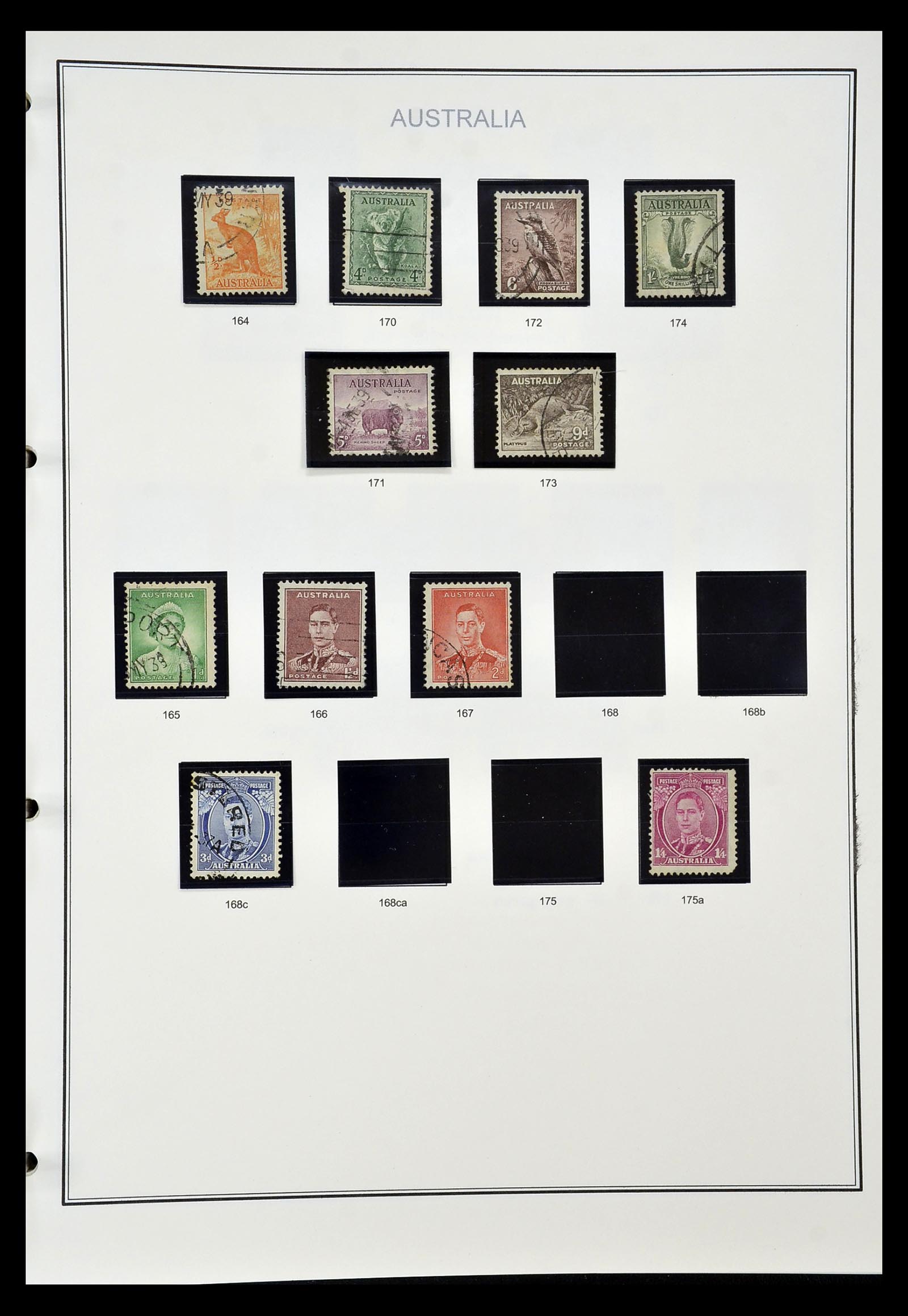 34903 018 - Postzegelverzameling 34903 Australië 1913-1999.