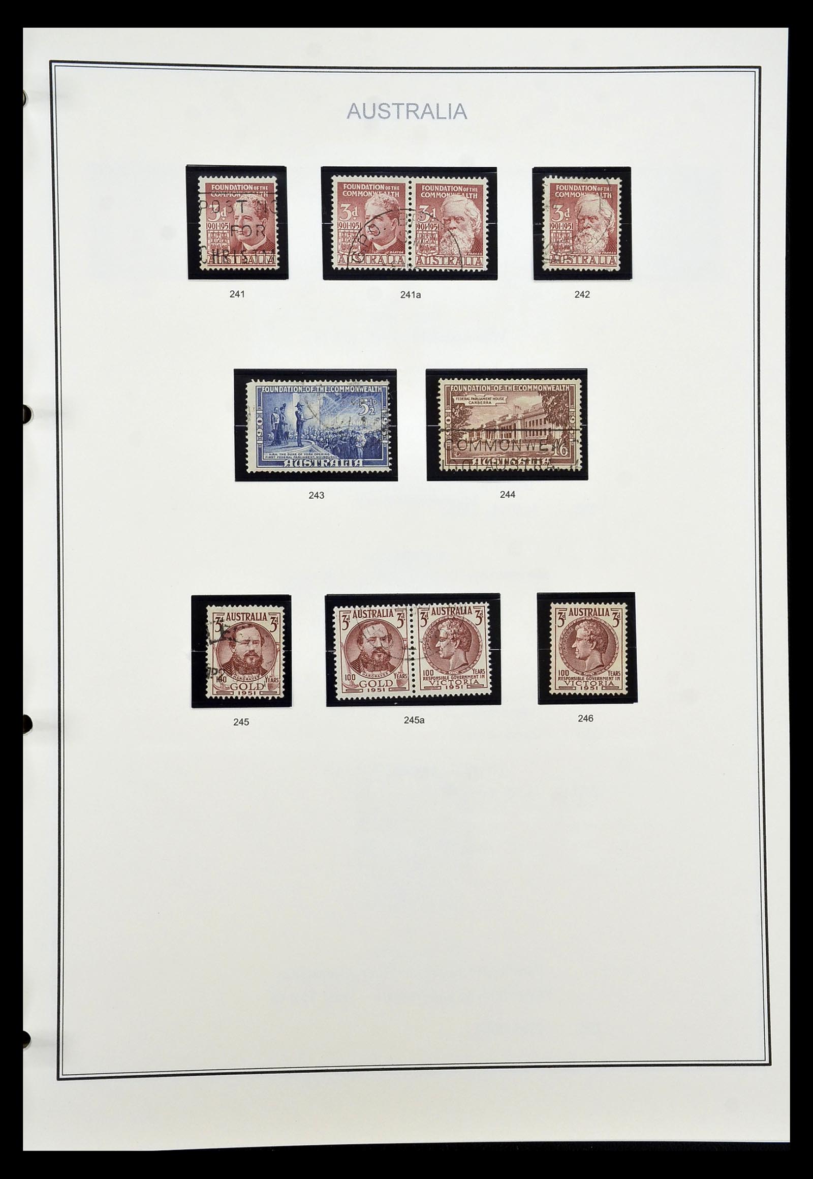 34903 028 - Postzegelverzameling 34903 Australië 1913-1999.