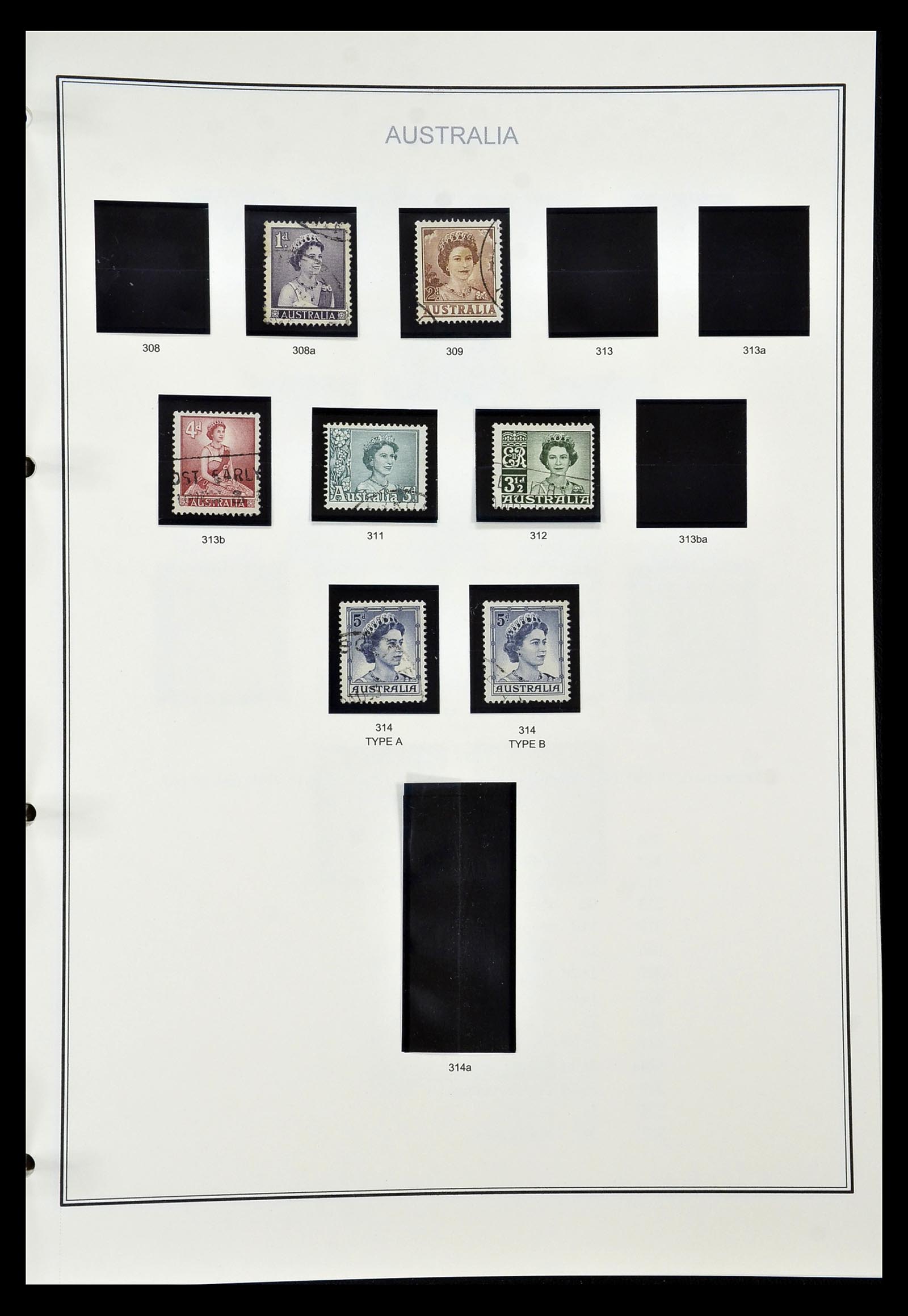 34903 041 - Postzegelverzameling 34903 Australië 1913-1999.