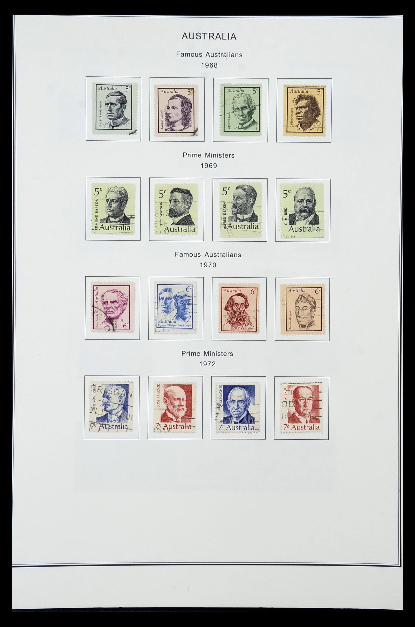 34903 060 - Postzegelverzameling 34903 Australië 1913-1999.
