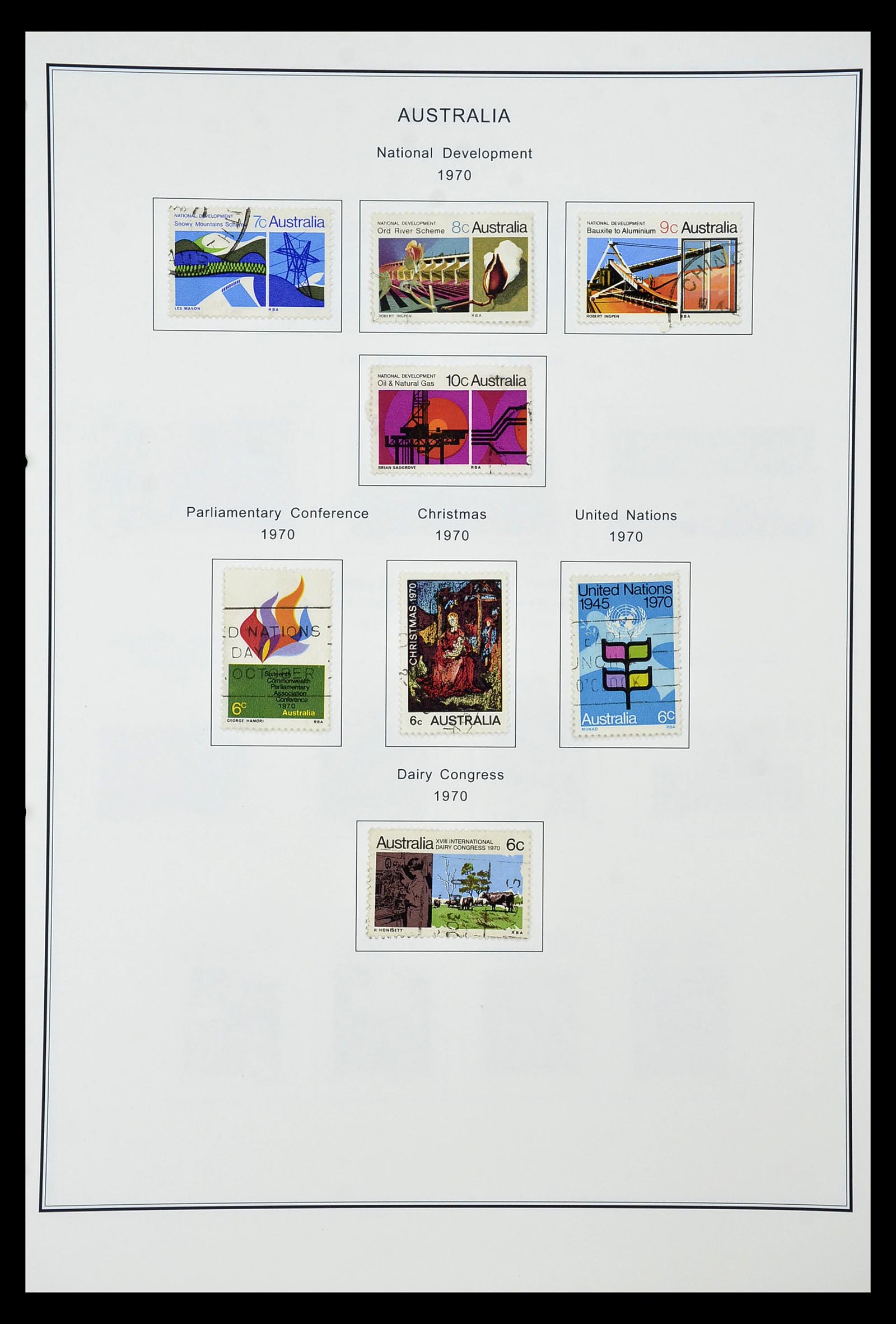 34903 063 - Postzegelverzameling 34903 Australië 1913-1999.