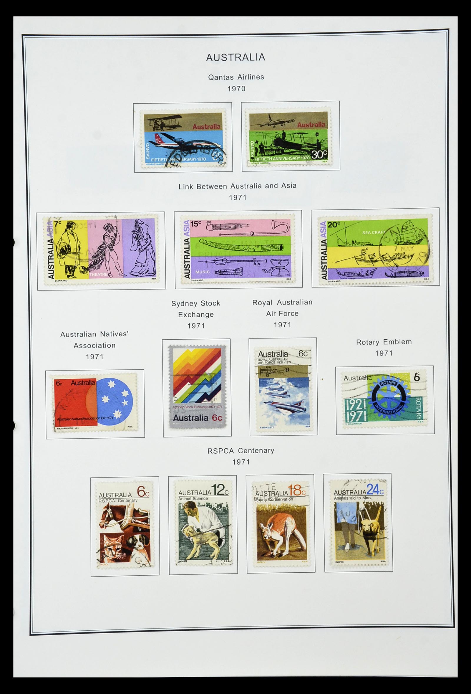 34903 064 - Postzegelverzameling 34903 Australië 1913-1999.