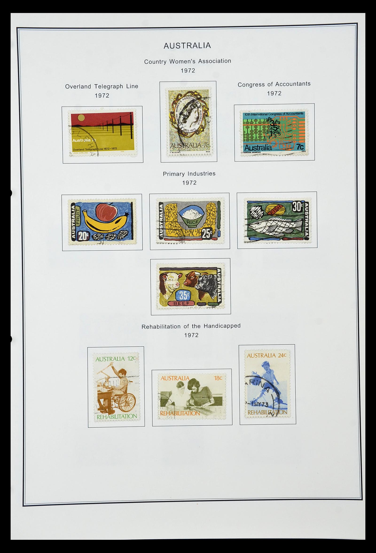 34903 067 - Postzegelverzameling 34903 Australië 1913-1999.