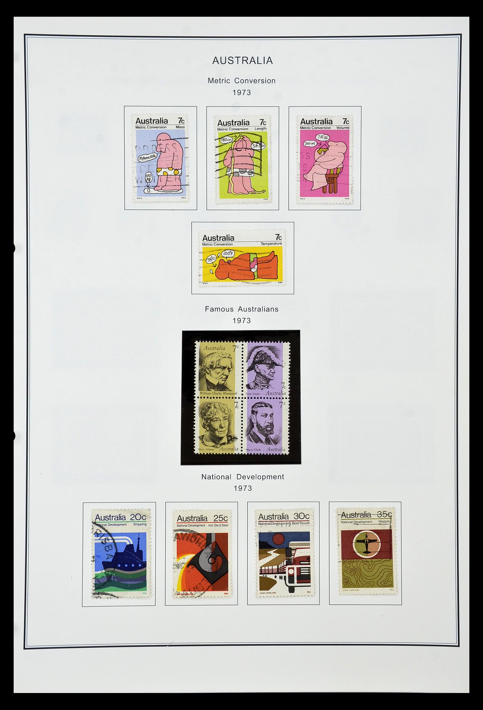34903 069 - Postzegelverzameling 34903 Australië 1913-1999.
