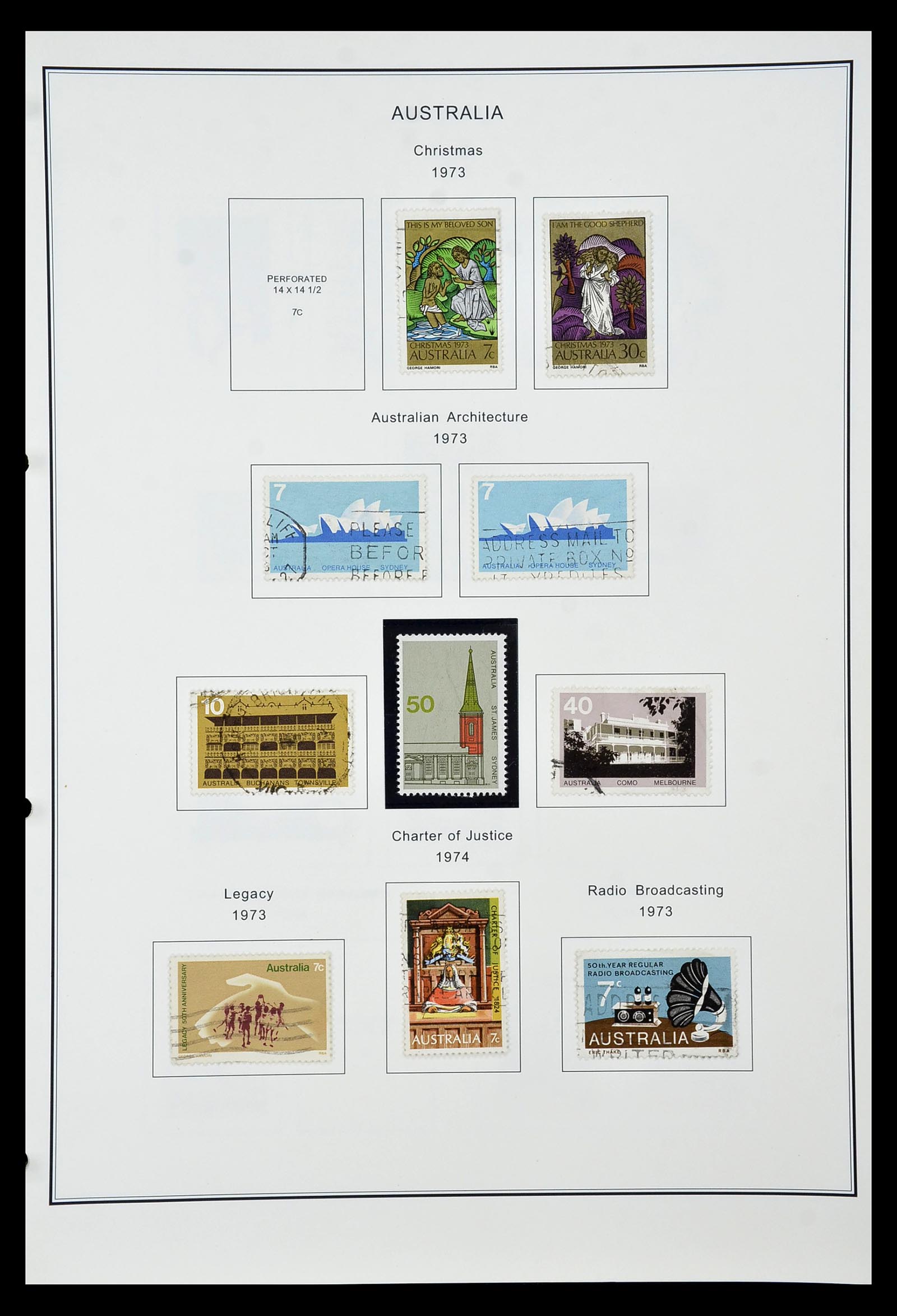 34903 072 - Postzegelverzameling 34903 Australië 1913-1999.