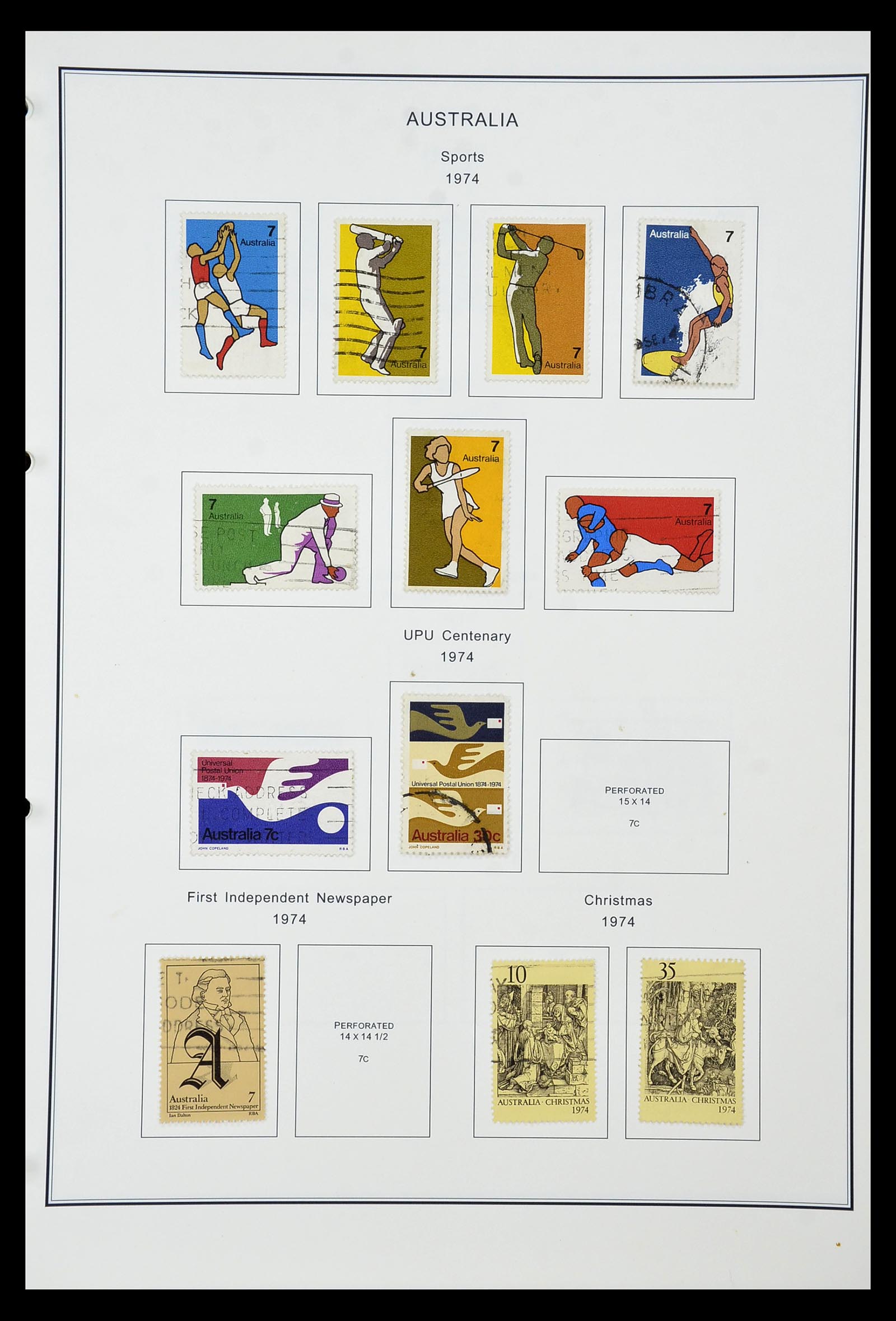 34903 073 - Postzegelverzameling 34903 Australië 1913-1999.