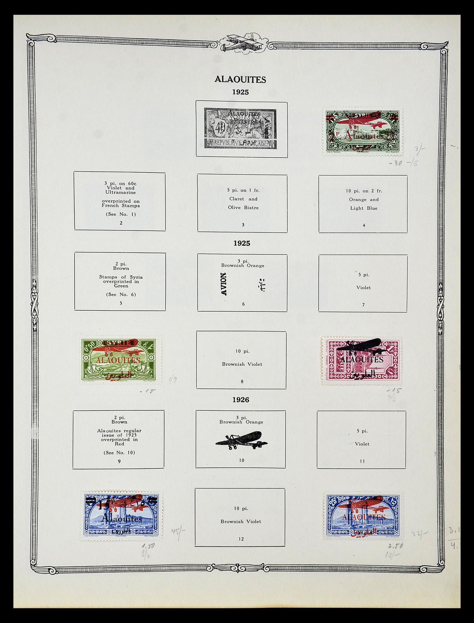 34905 001 - Postzegelverzameling 34905 Wereld luchtpostzegels 1919-1931.