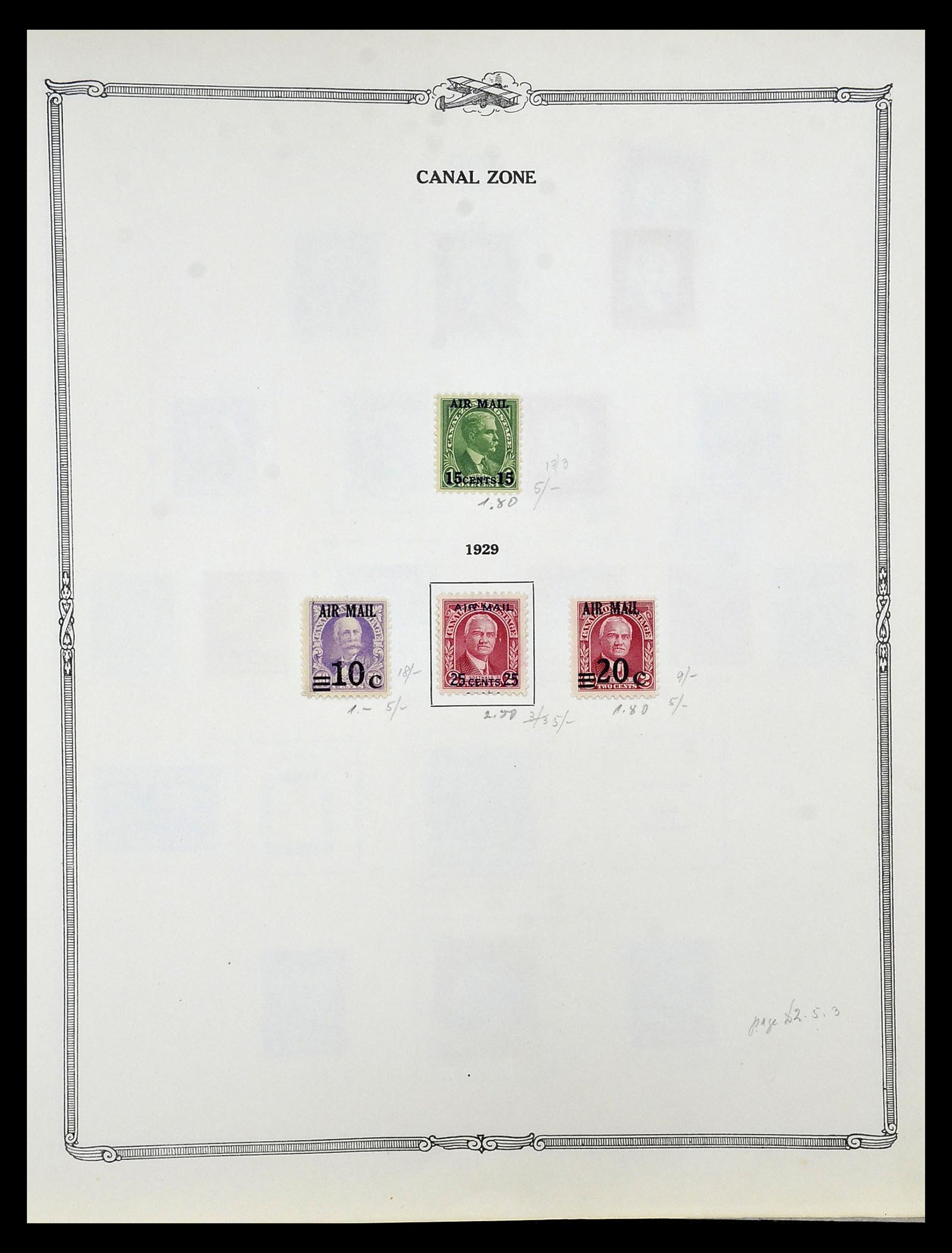 34905 013 - Postzegelverzameling 34905 Wereld luchtpostzegels 1919-1931.