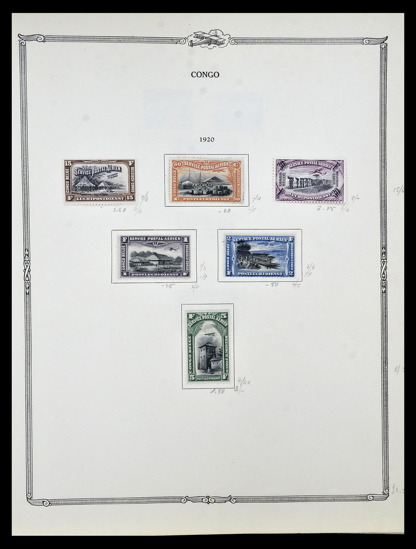 34905 016 - Postzegelverzameling 34905 Wereld luchtpostzegels 1919-1931.