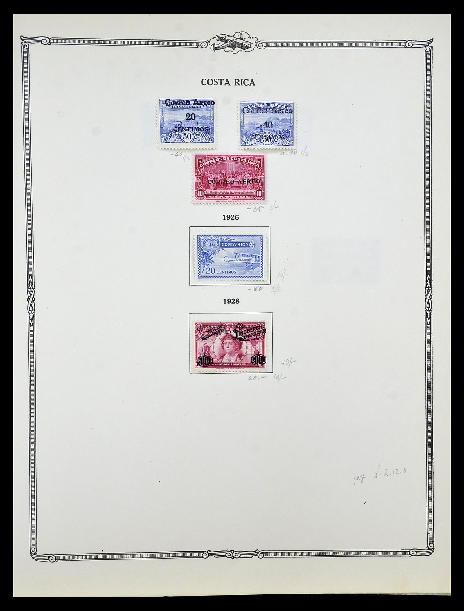 34905 017 - Postzegelverzameling 34905 Wereld luchtpostzegels 1919-1931.