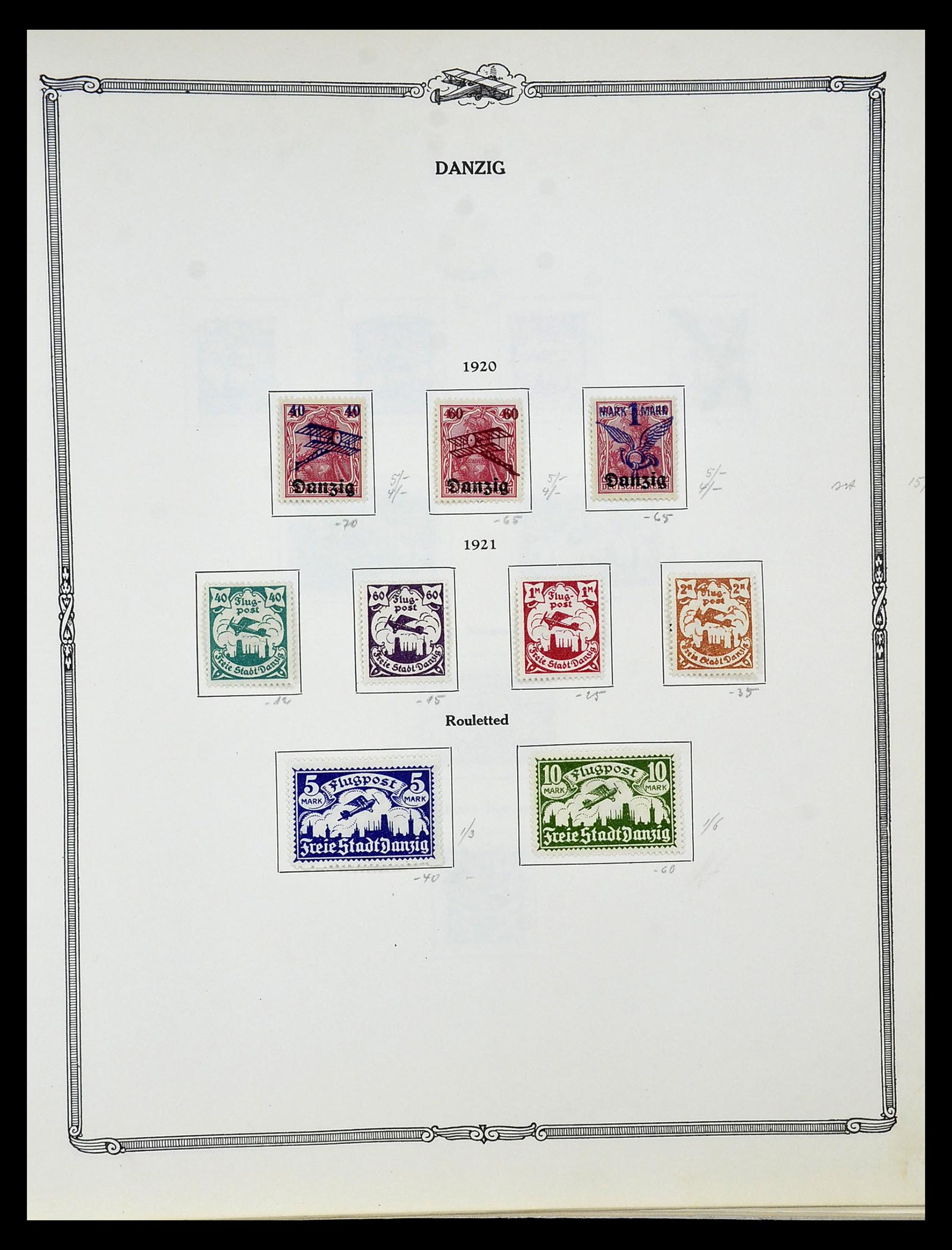 34905 020 - Postzegelverzameling 34905 Wereld luchtpostzegels 1919-1931.