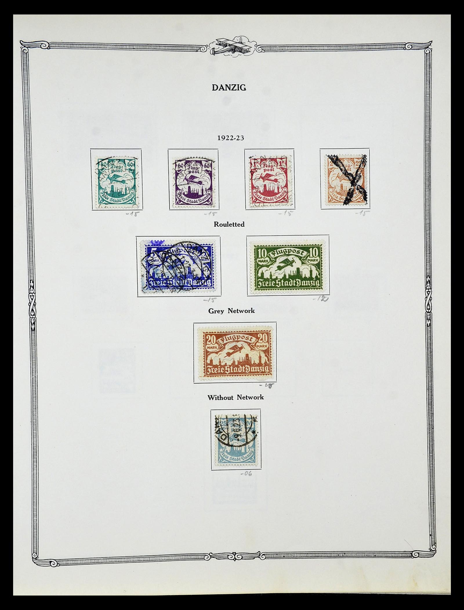 34905 021 - Postzegelverzameling 34905 Wereld luchtpostzegels 1919-1931.
