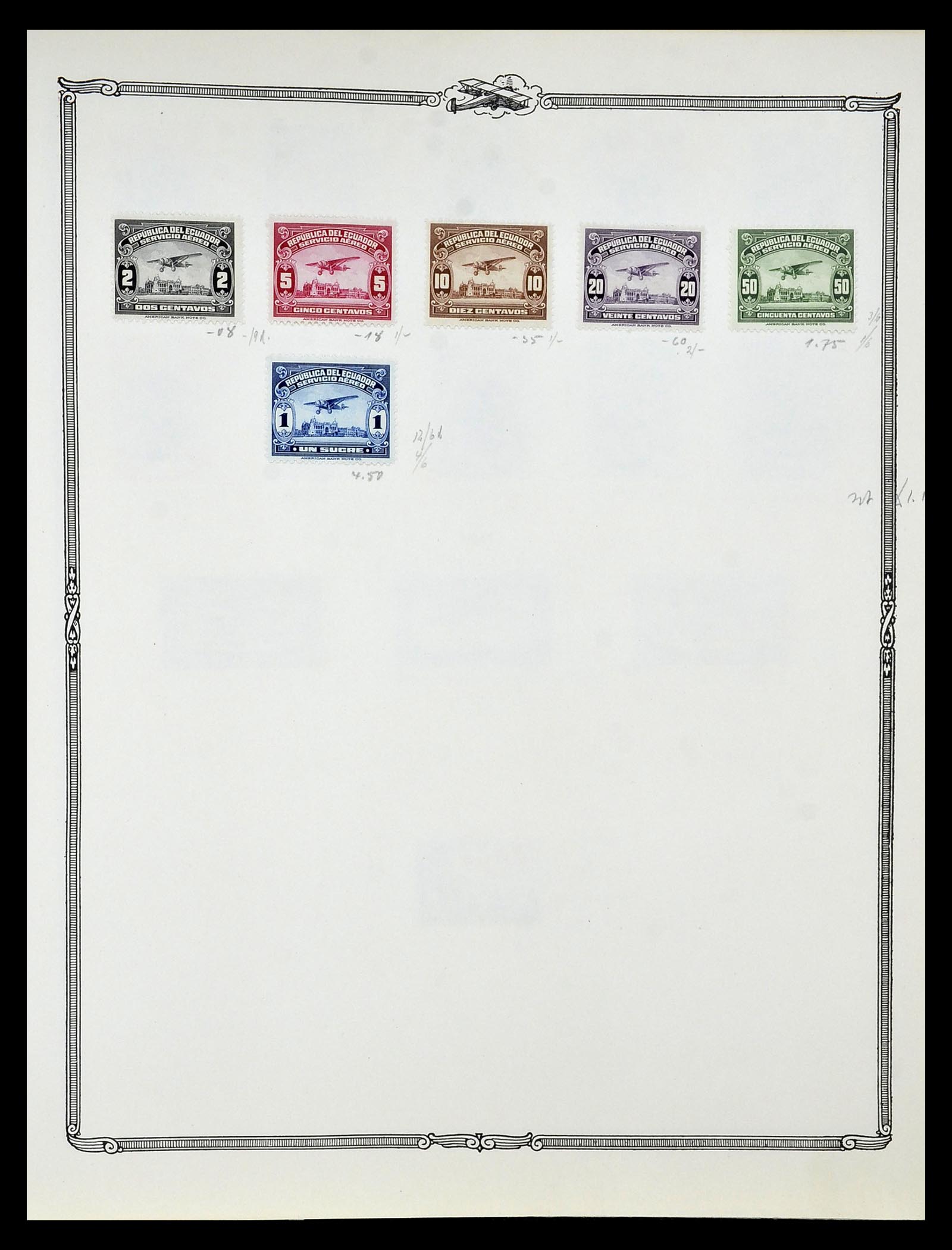 34905 026 - Postzegelverzameling 34905 Wereld luchtpostzegels 1919-1931.