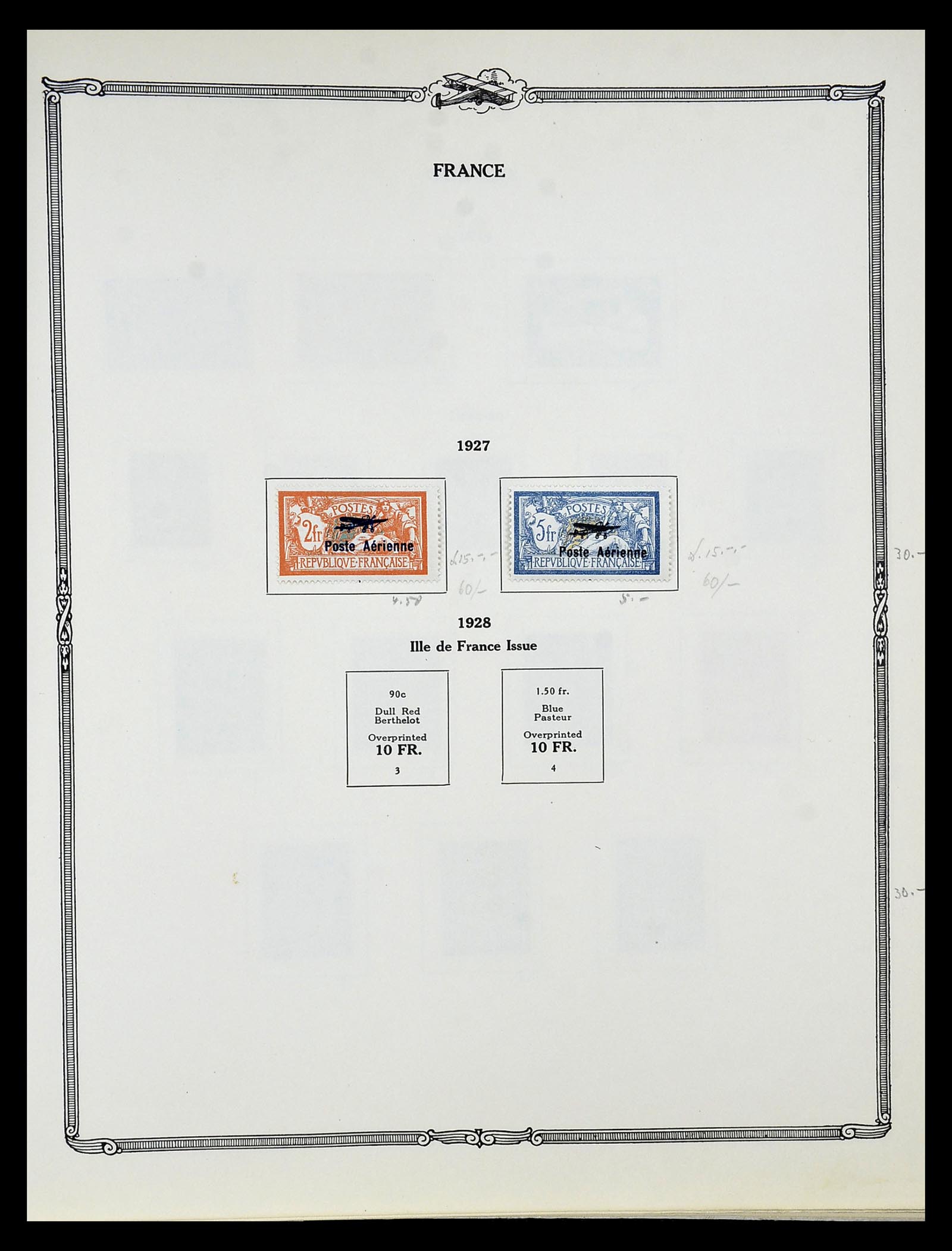 34905 030 - Stamp Collection 34905 World airmail stamps 1919-1931.