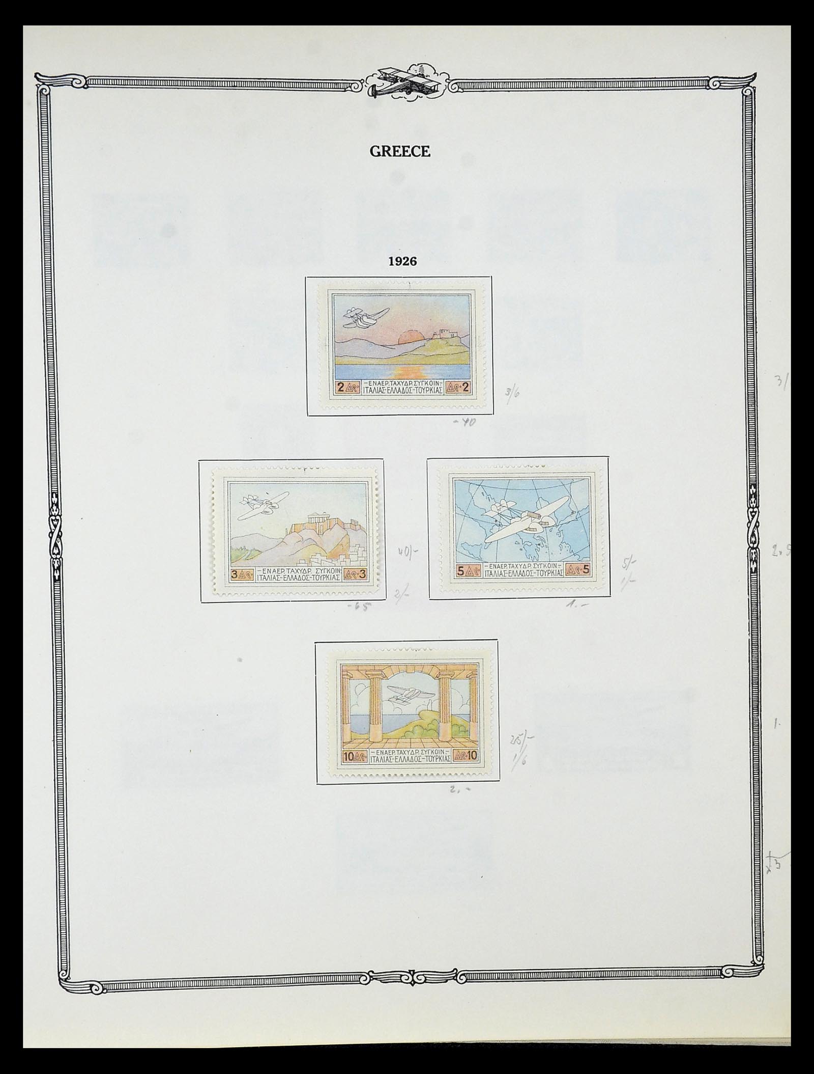 34905 034 - Postzegelverzameling 34905 Wereld luchtpostzegels 1919-1931.
