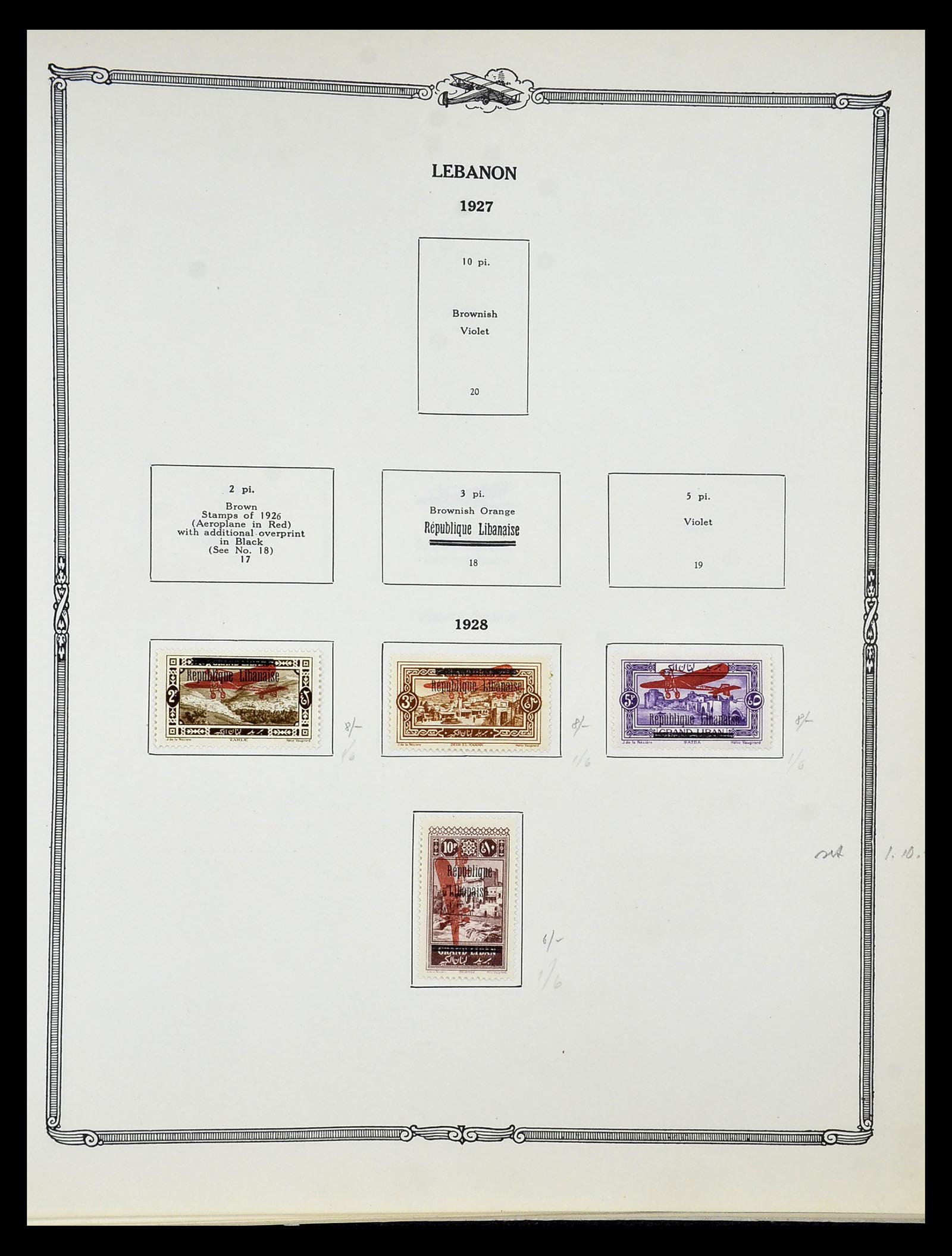 34905 043 - Stamp Collection 34905 World airmail stamps 1919-1931.