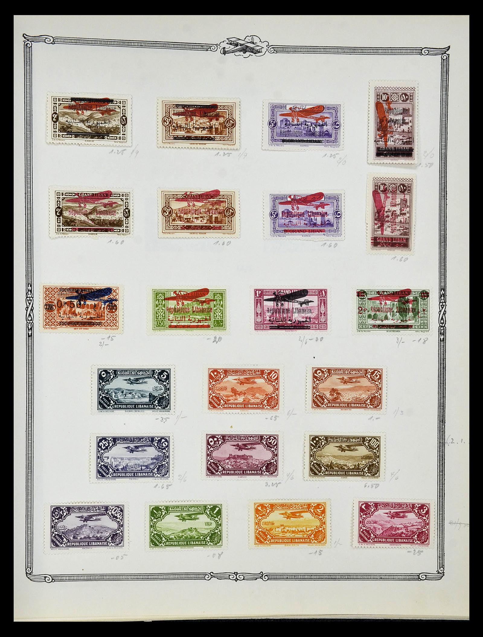 34905 044 - Postzegelverzameling 34905 Wereld luchtpostzegels 1919-1931.