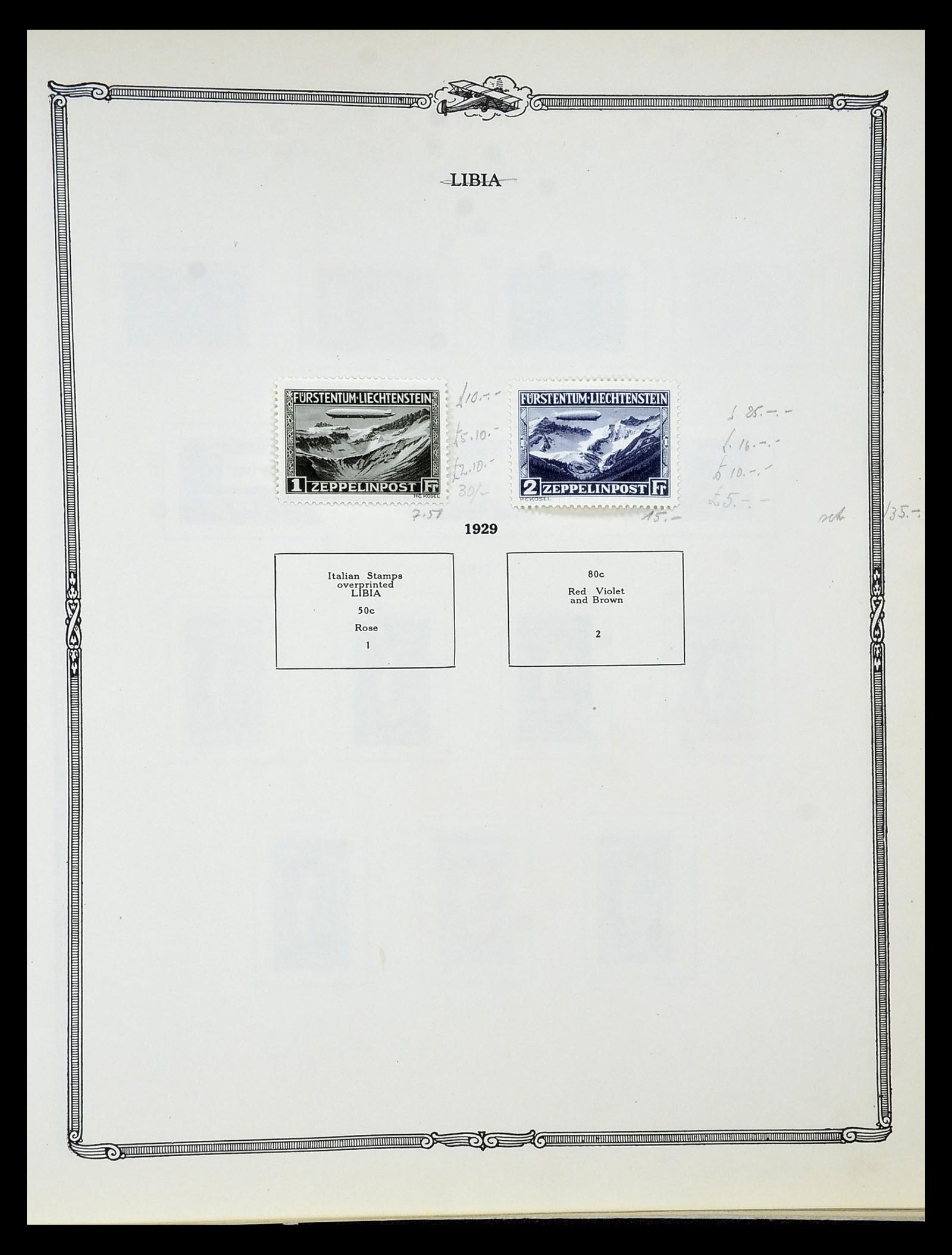 34905 045 - Postzegelverzameling 34905 Wereld luchtpostzegels 1919-1931.