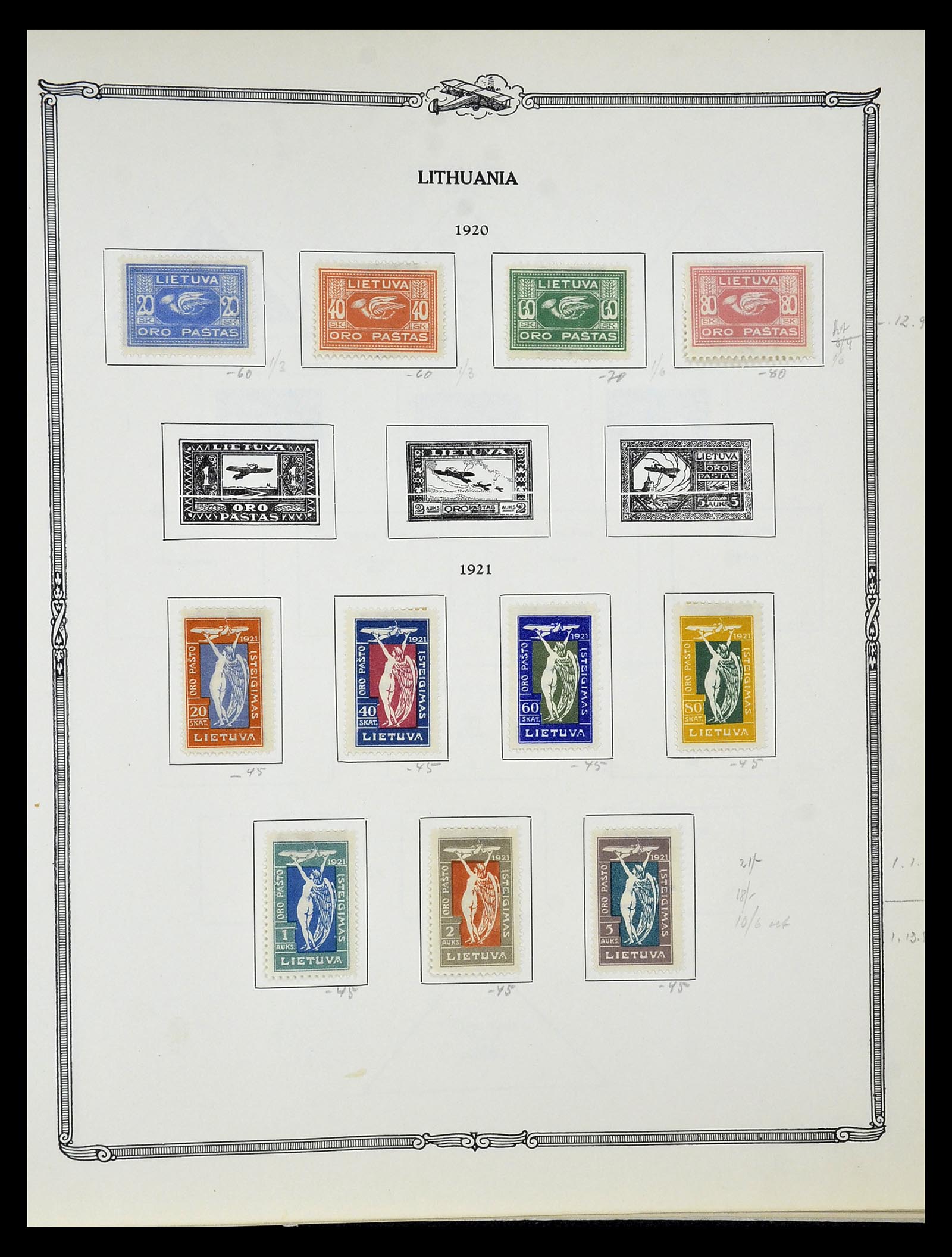 34905 046 - Postzegelverzameling 34905 Wereld luchtpostzegels 1919-1931.