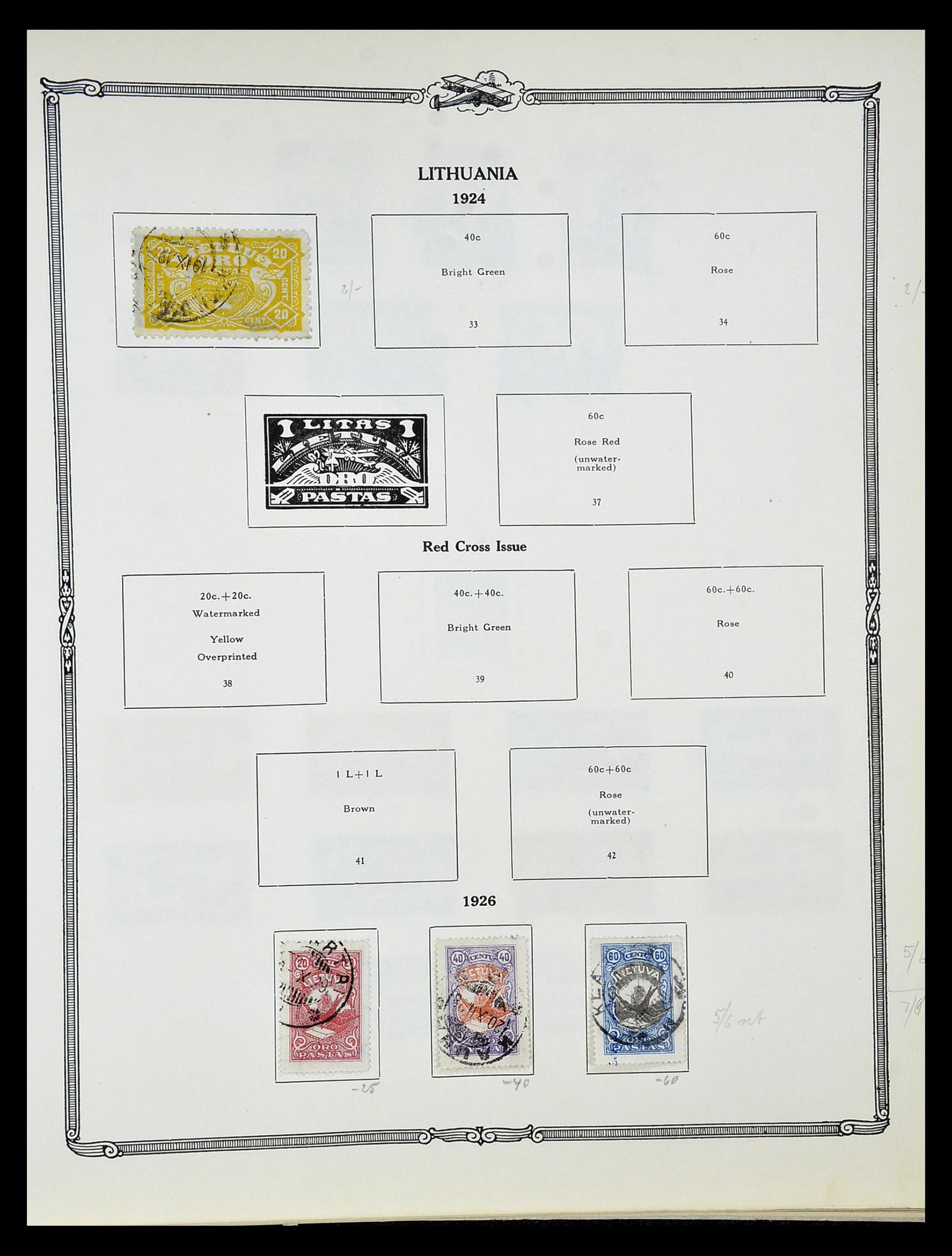 34905 048 - Stamp Collection 34905 World airmail stamps 1919-1931.