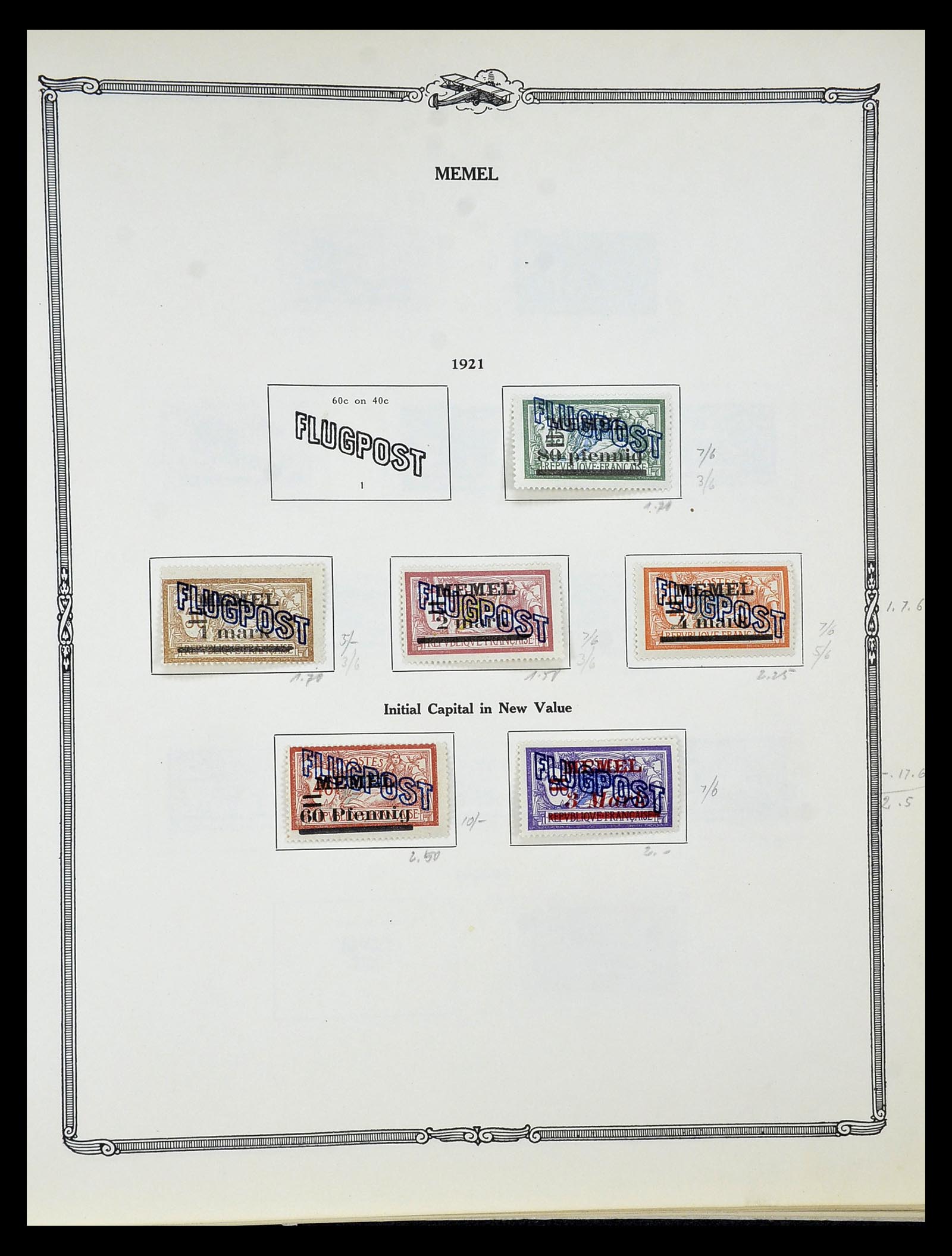 34905 050 - Postzegelverzameling 34905 Wereld luchtpostzegels 1919-1931.