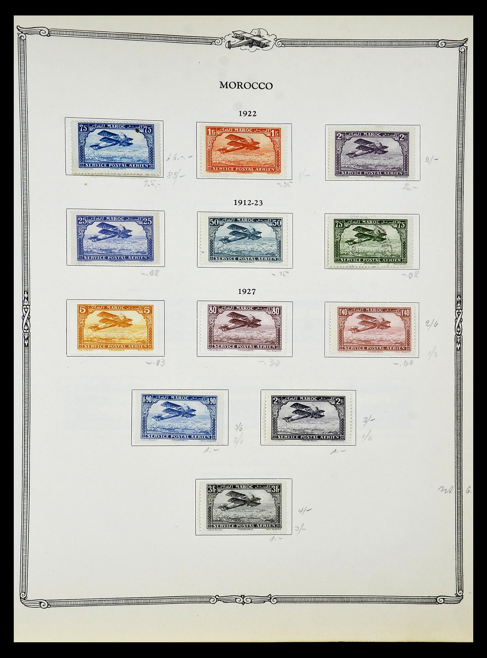 34905 054 - Postzegelverzameling 34905 Wereld luchtpostzegels 1919-1931.