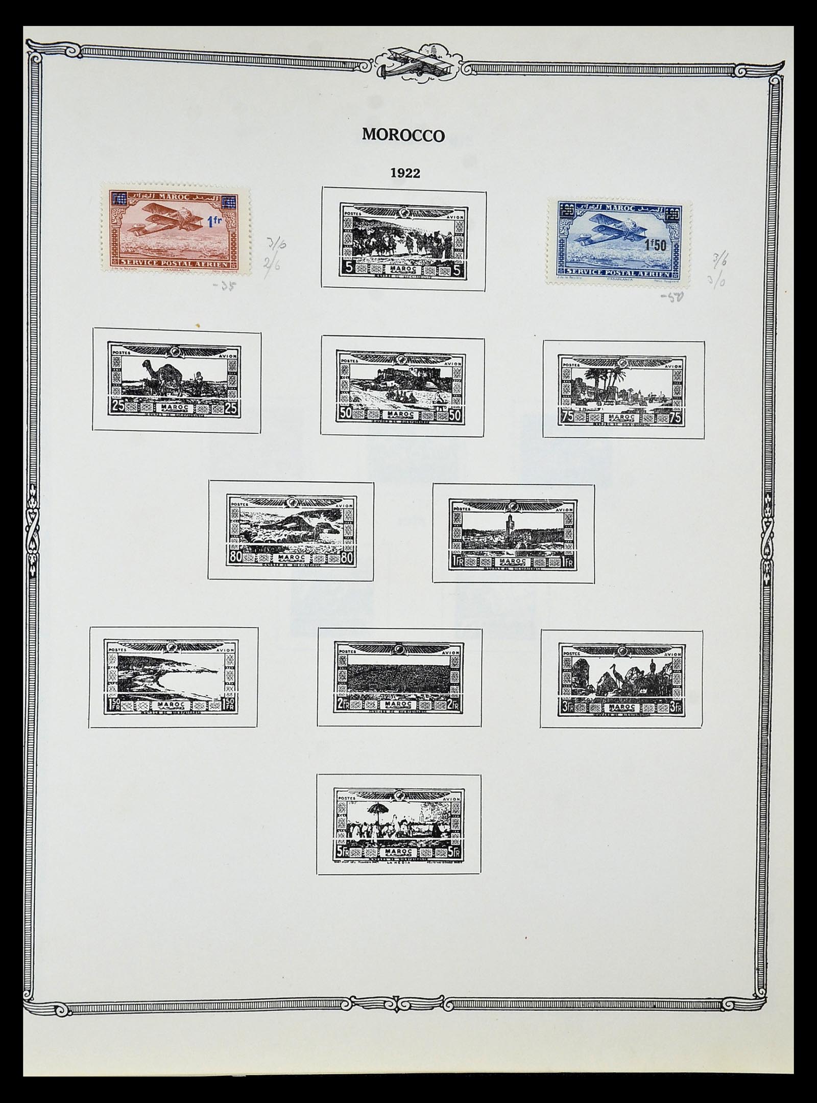 34905 055 - Postzegelverzameling 34905 Wereld luchtpostzegels 1919-1931.