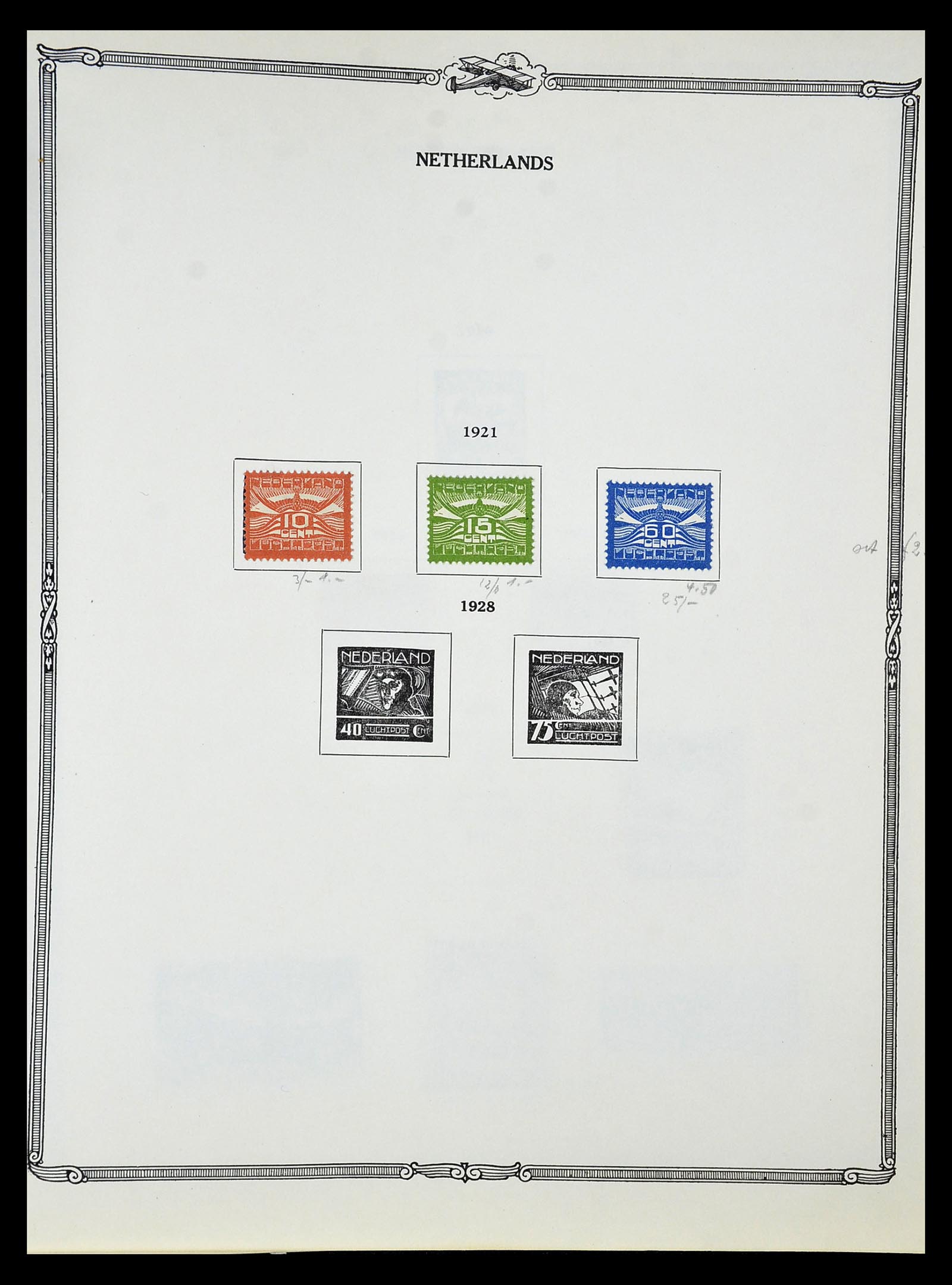 34905 056 - Stamp Collection 34905 World airmail stamps 1919-1931.