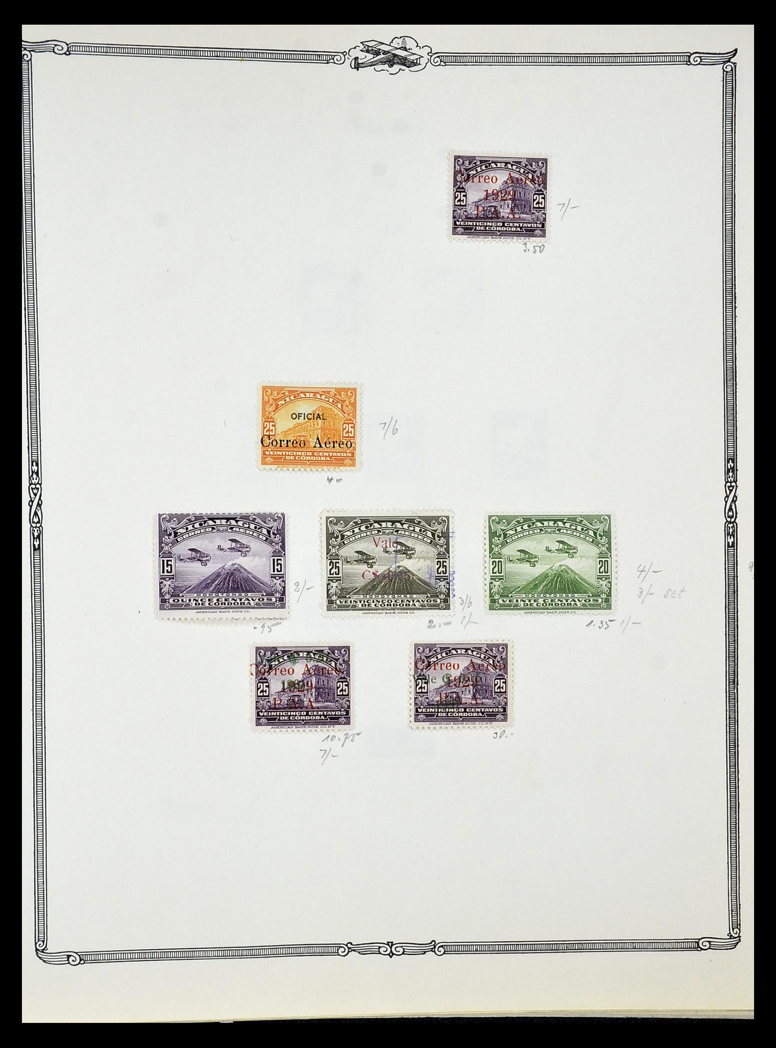 34905 058 - Postzegelverzameling 34905 Wereld luchtpostzegels 1919-1931.