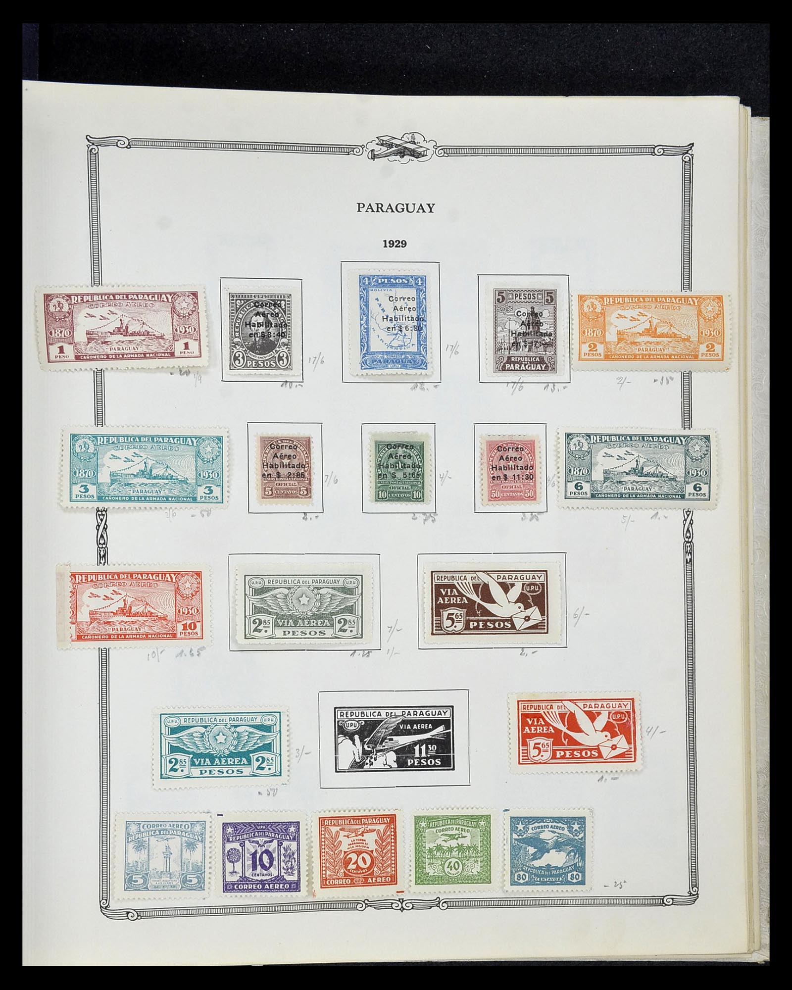 34905 061 - Postzegelverzameling 34905 Wereld luchtpostzegels 1919-1931.