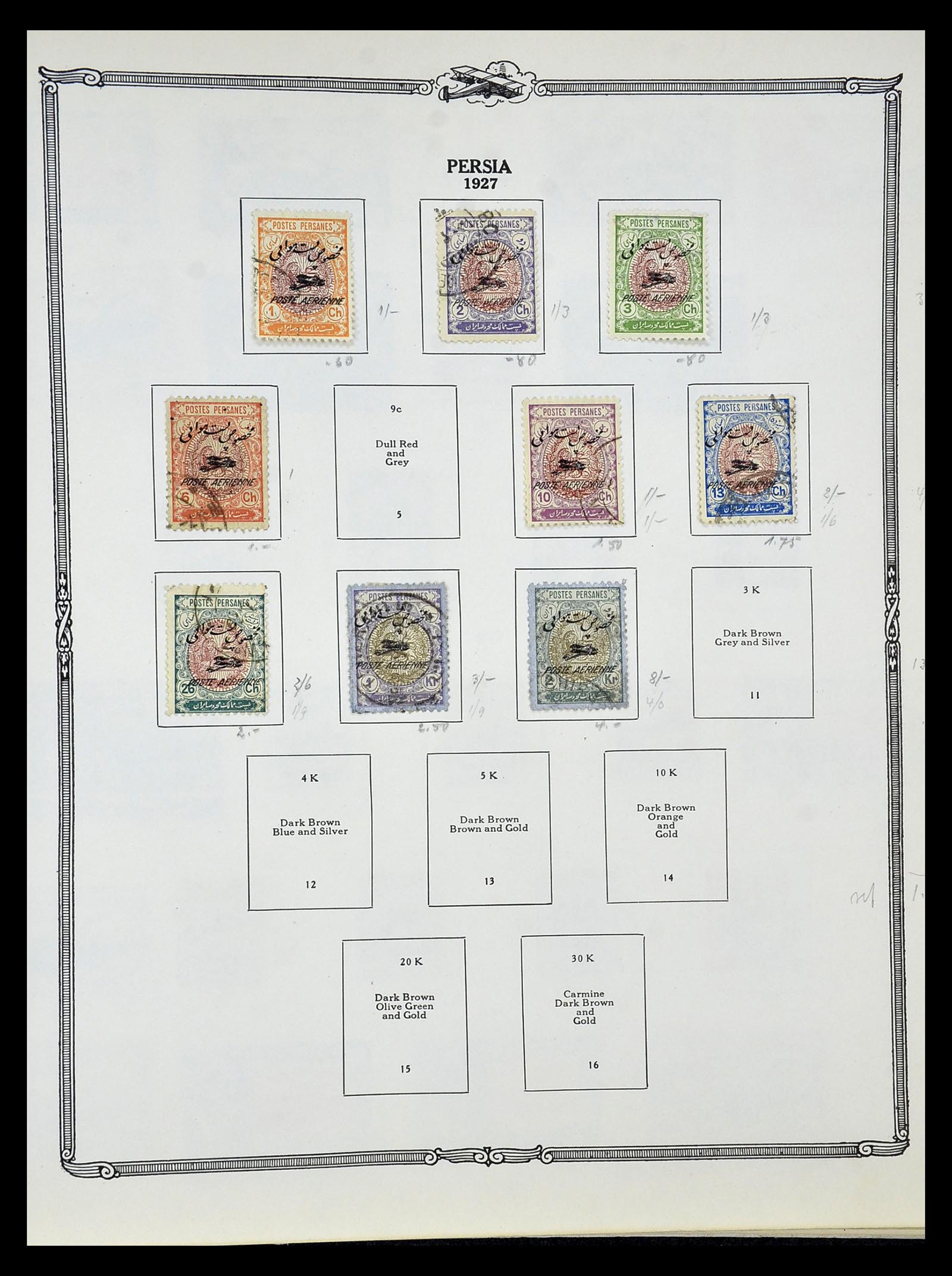 34905 063 - Postzegelverzameling 34905 Wereld luchtpostzegels 1919-1931.