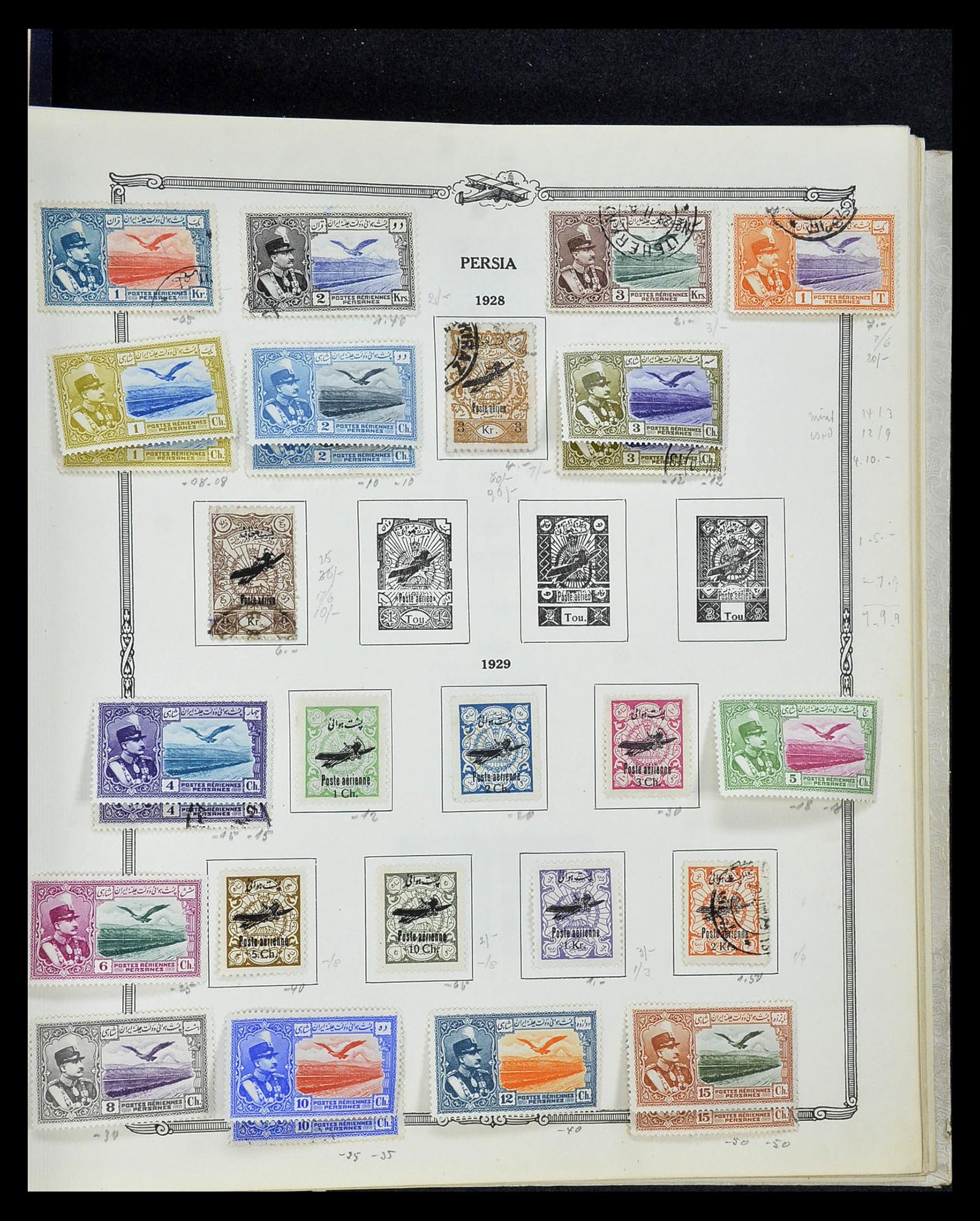 34905 064 - Postzegelverzameling 34905 Wereld luchtpostzegels 1919-1931.