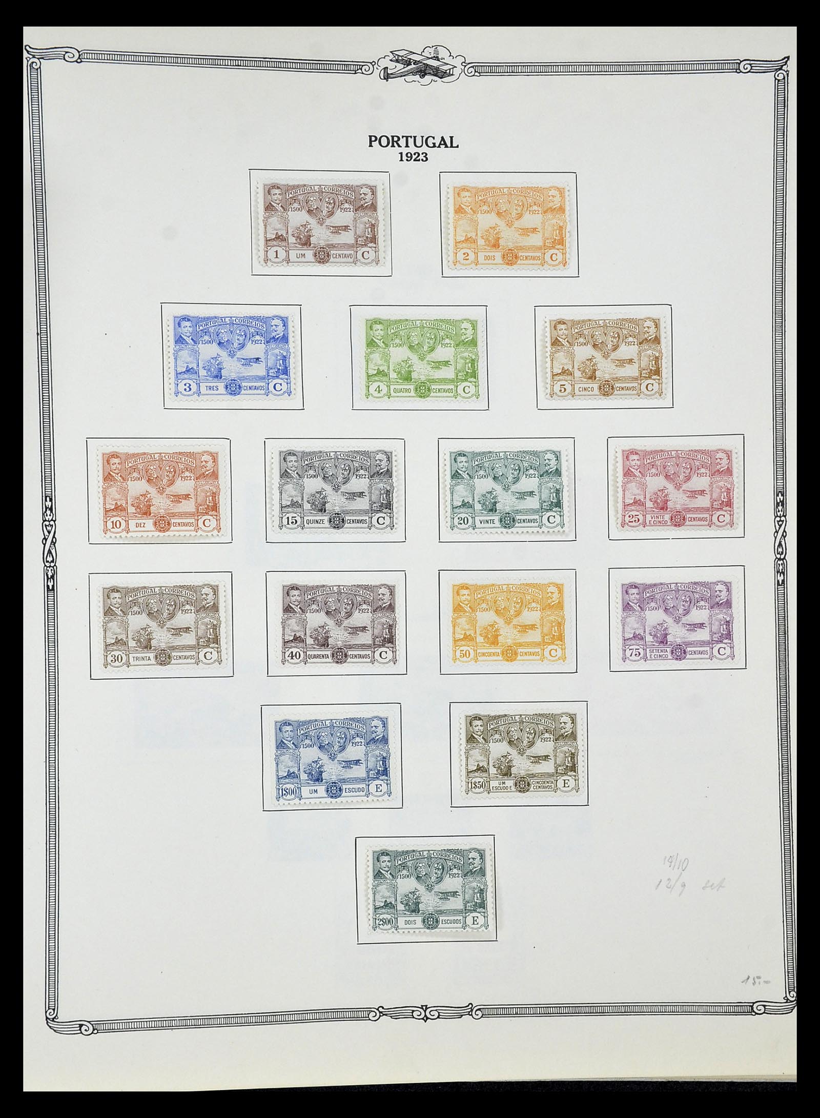 34905 066 - Postzegelverzameling 34905 Wereld luchtpostzegels 1919-1931.