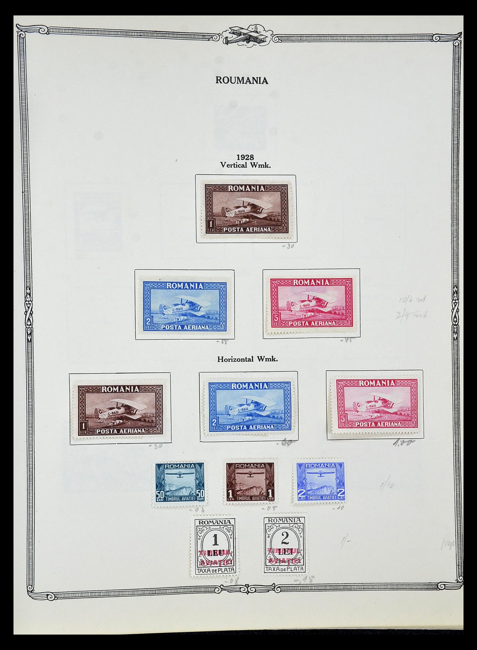 34905 067 - Postzegelverzameling 34905 Wereld luchtpostzegels 1919-1931.