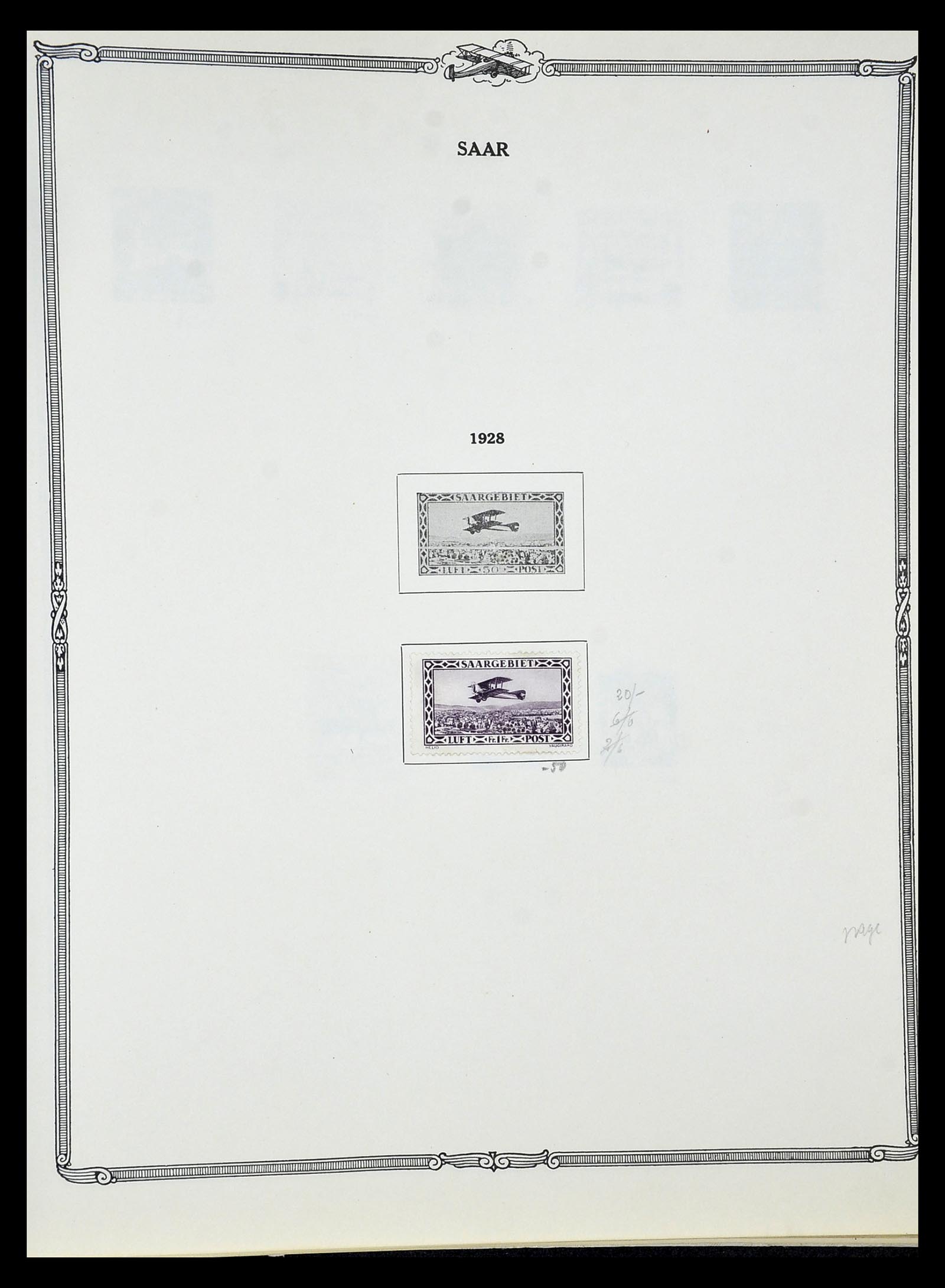 34905 069 - Postzegelverzameling 34905 Wereld luchtpostzegels 1919-1931.