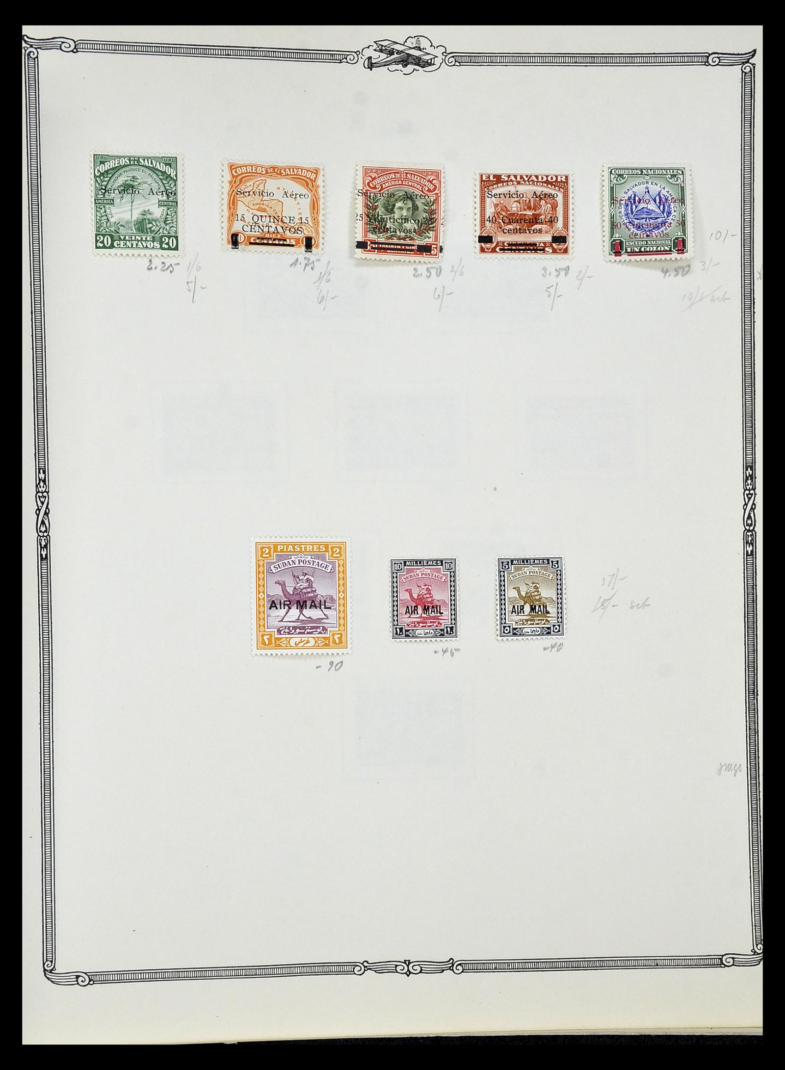 34905 070 - Postzegelverzameling 34905 Wereld luchtpostzegels 1919-1931.